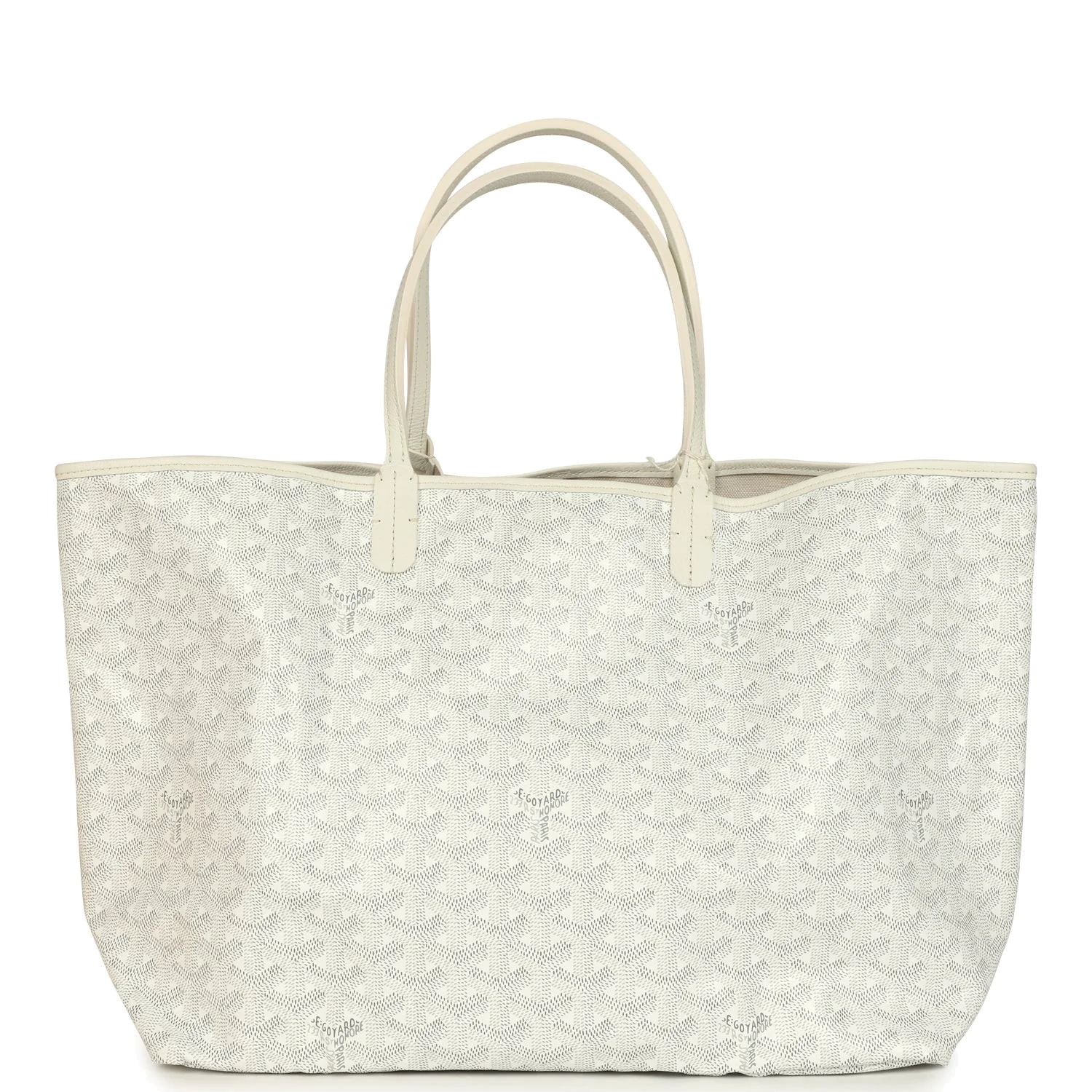 Goyard Goyardine White Saint Louis PM Tote Bag — фото 6