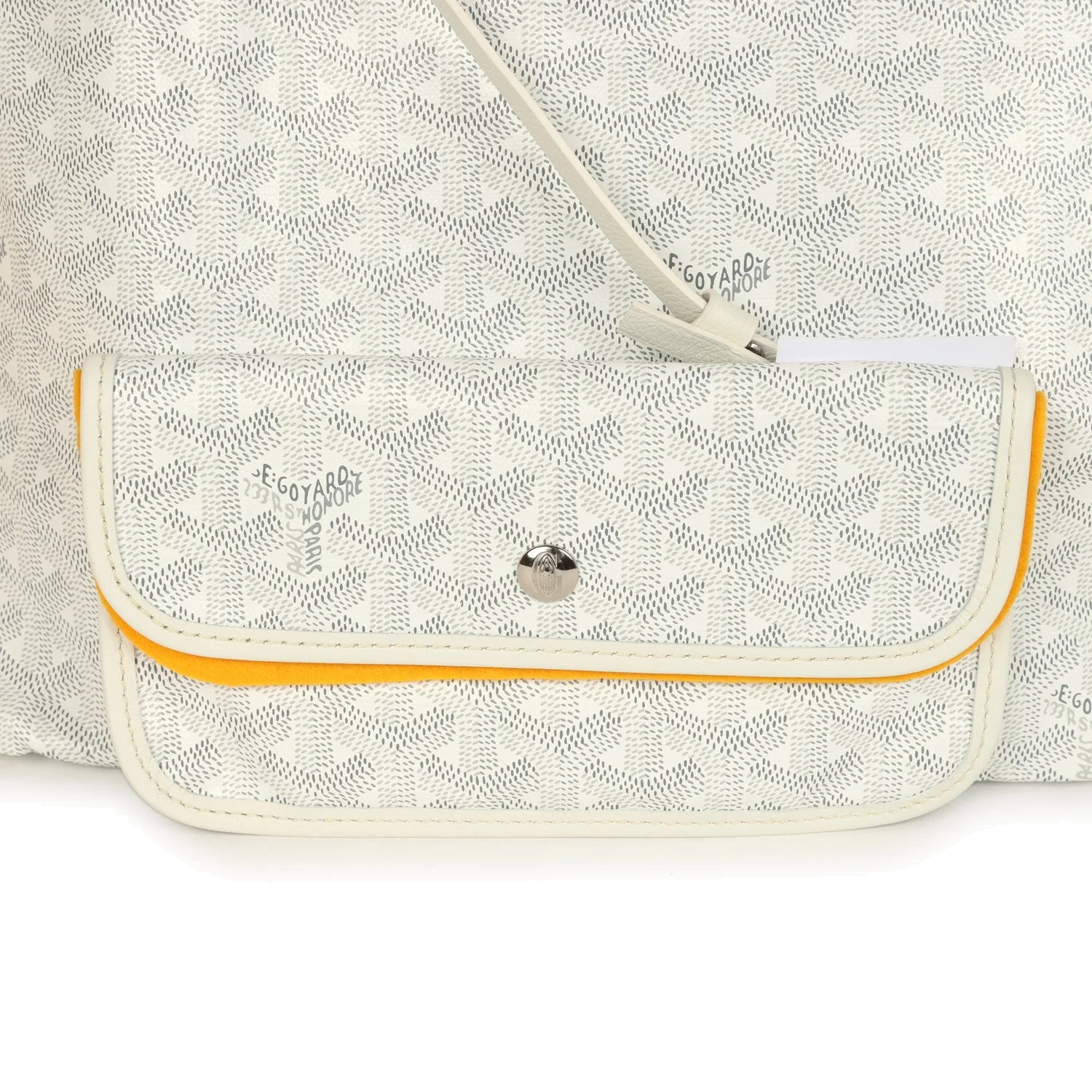 Goyard Goyardine White Saint Louis PM Tote Bag — фото 7
