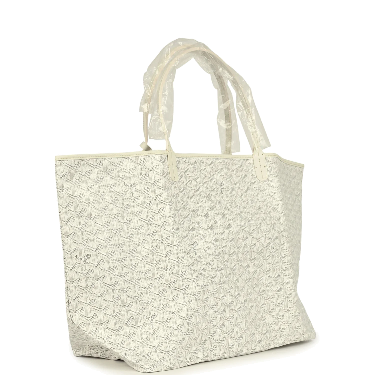Goyard Goyardine Canvas White Saint Louis GM Tote — фото 3