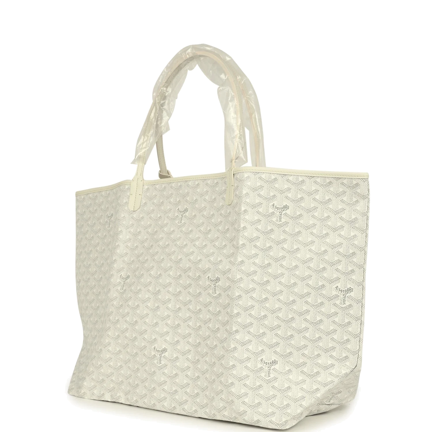 Goyard Goyardine Canvas White Saint Louis GM Tote — фото 4