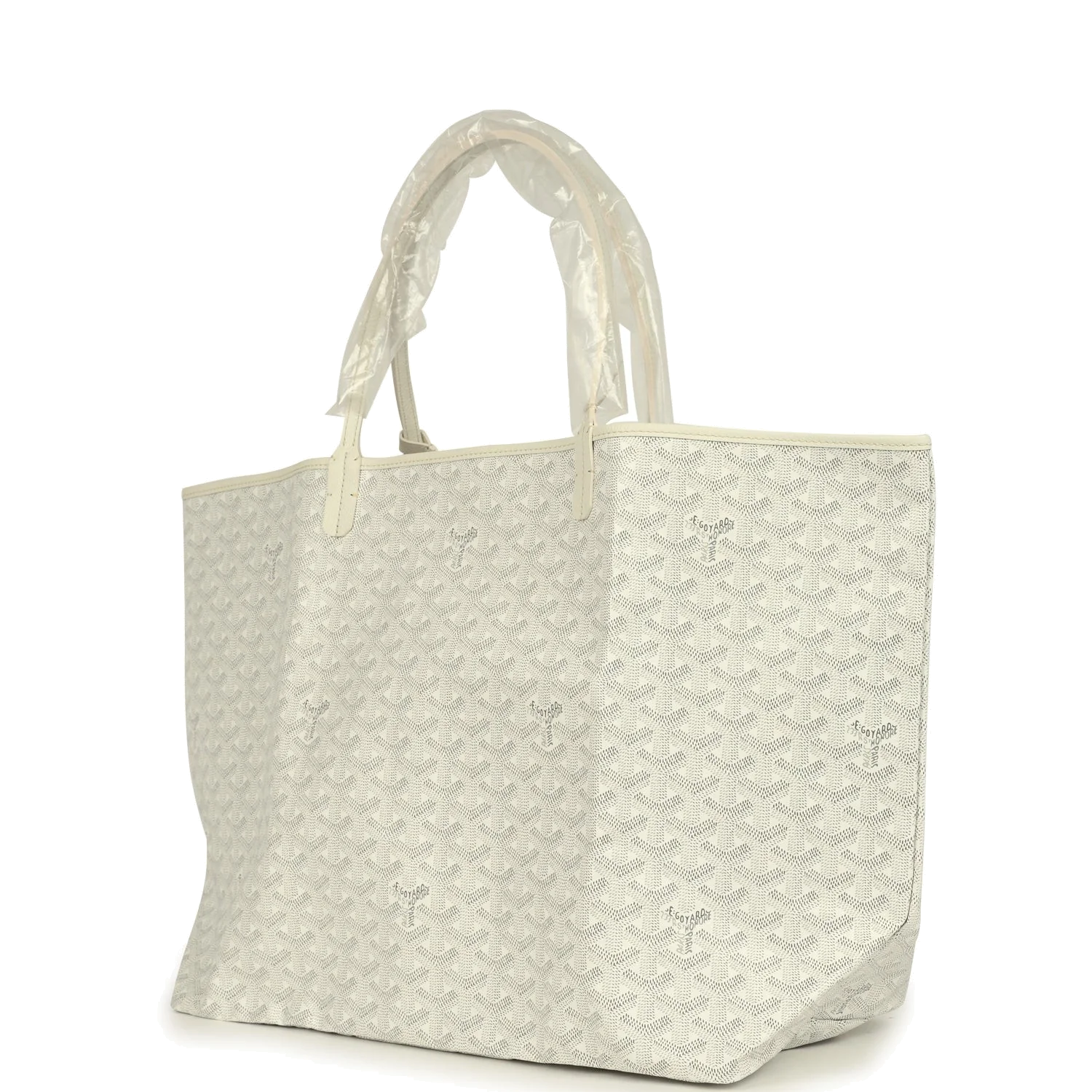 Goyard Goyardine Canvas White Saint Louis GM Tote — фото 5