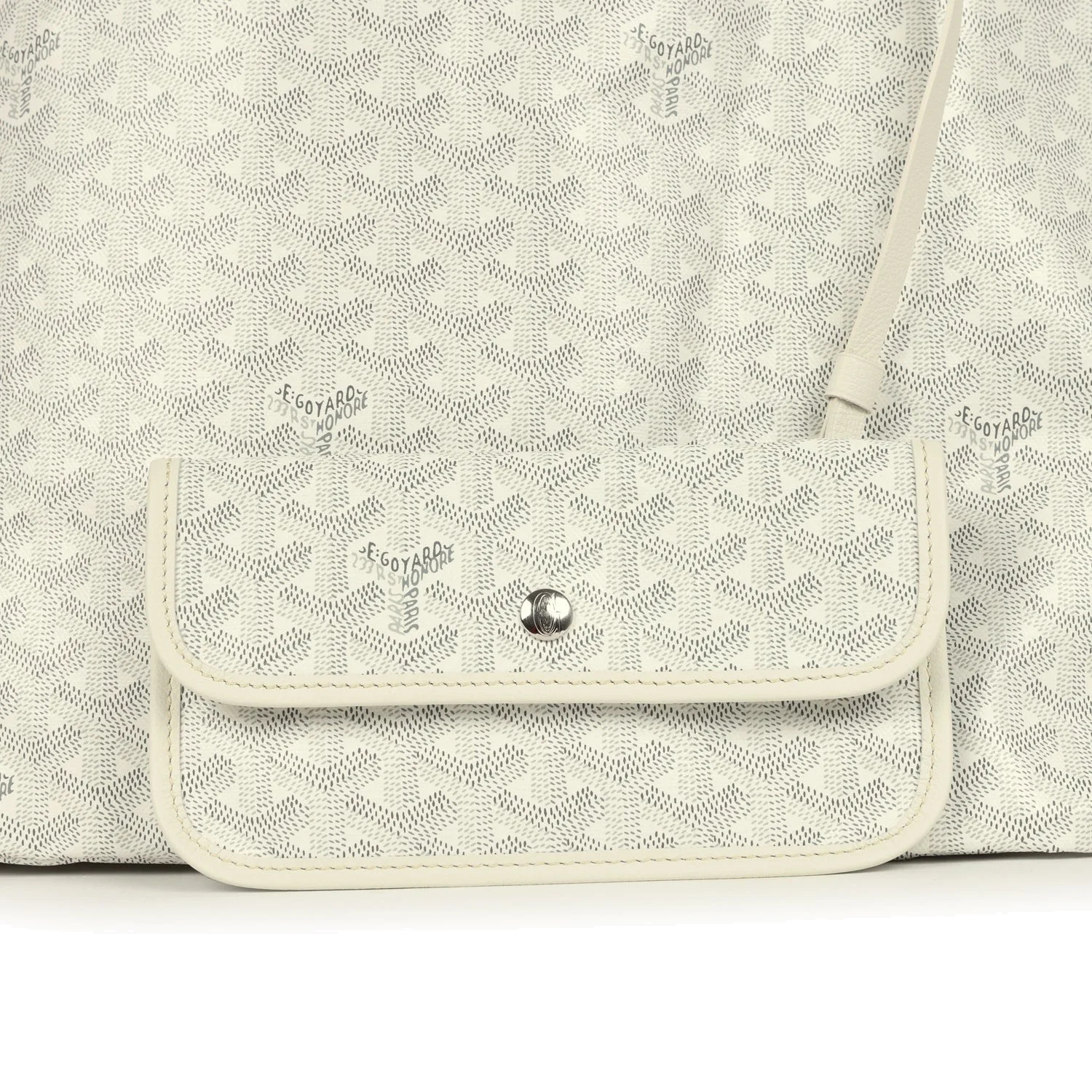 Goyard Goyardine Canvas White Saint Louis GM Tote — фото 8
