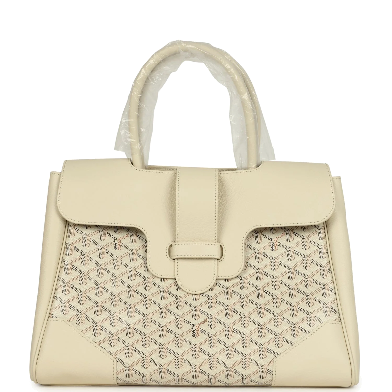 Goyard Goyardine Canvas Sand Saigon Tote