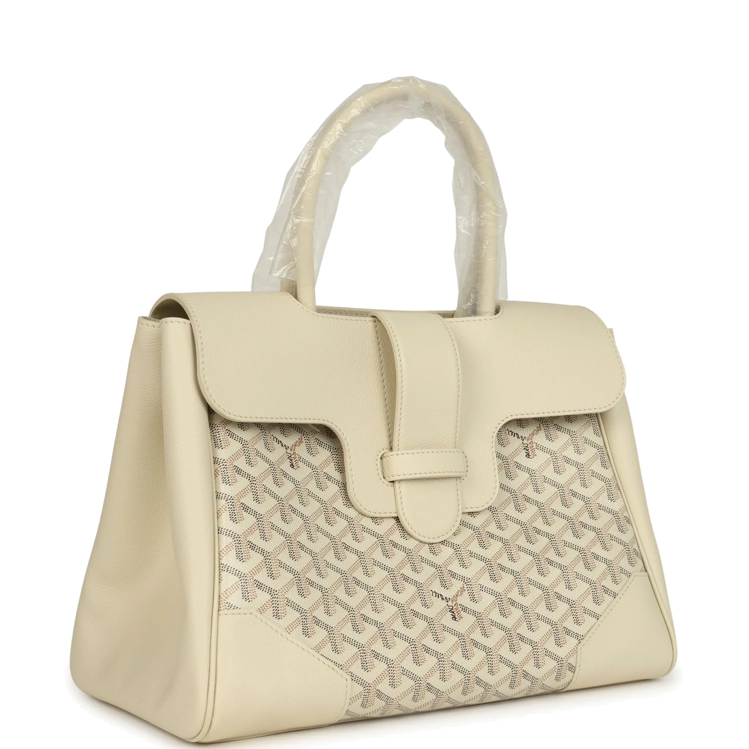 Goyard Goyardine Canvas Sand Saigon Tote — фото 3