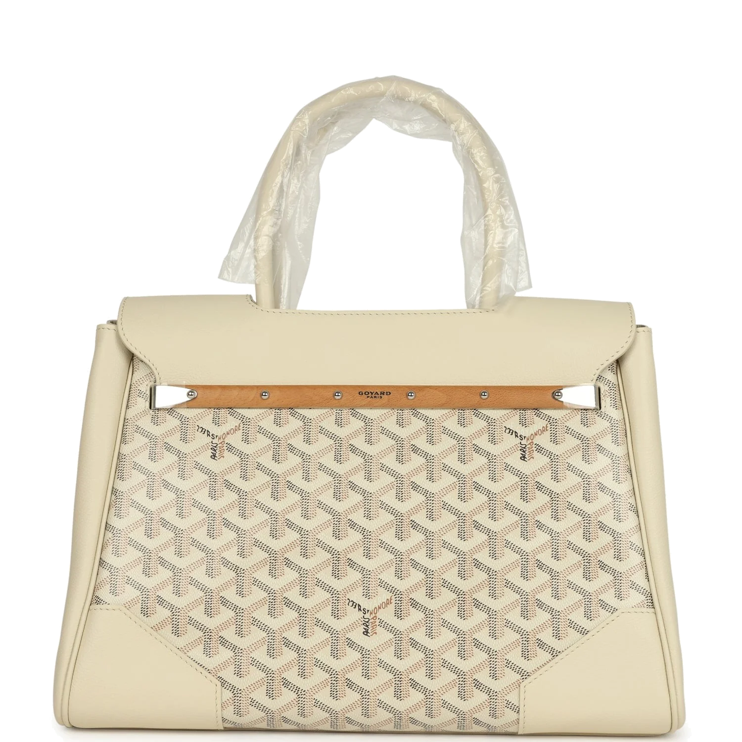 Goyard Goyardine Canvas Sand Saigon Tote — фото 5