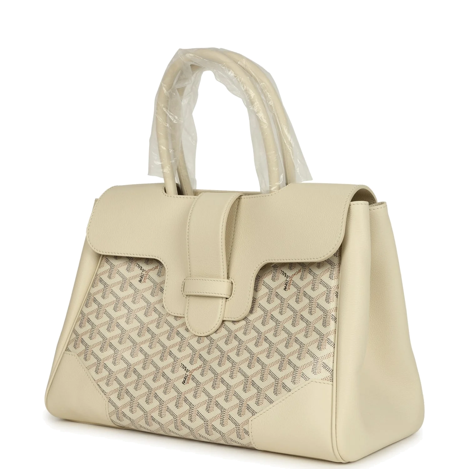 Goyard Goyardine Canvas Sand Saigon Tote — фото 6