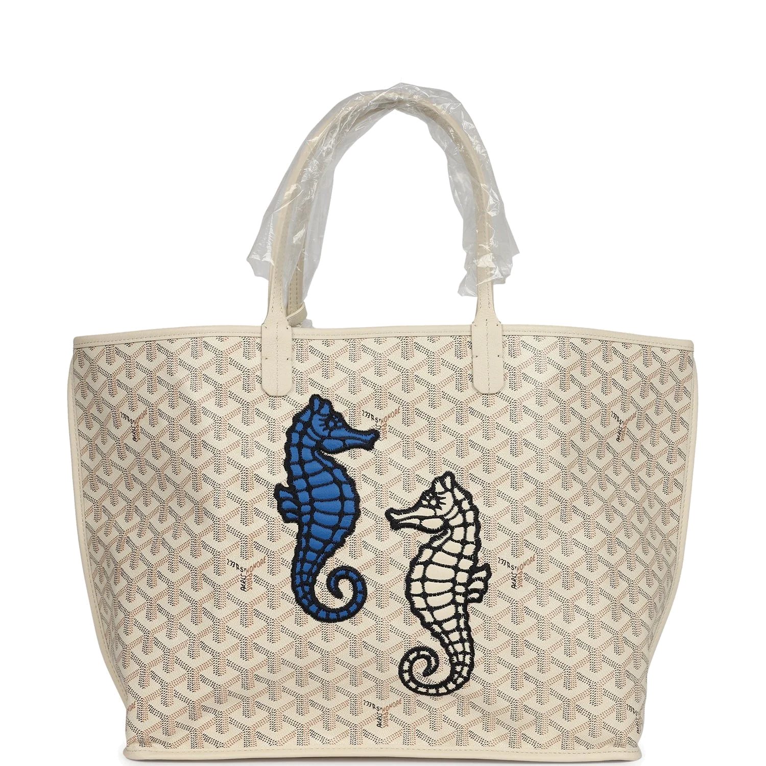 Goyard Goyardine Sand Anjou PM Embroidered