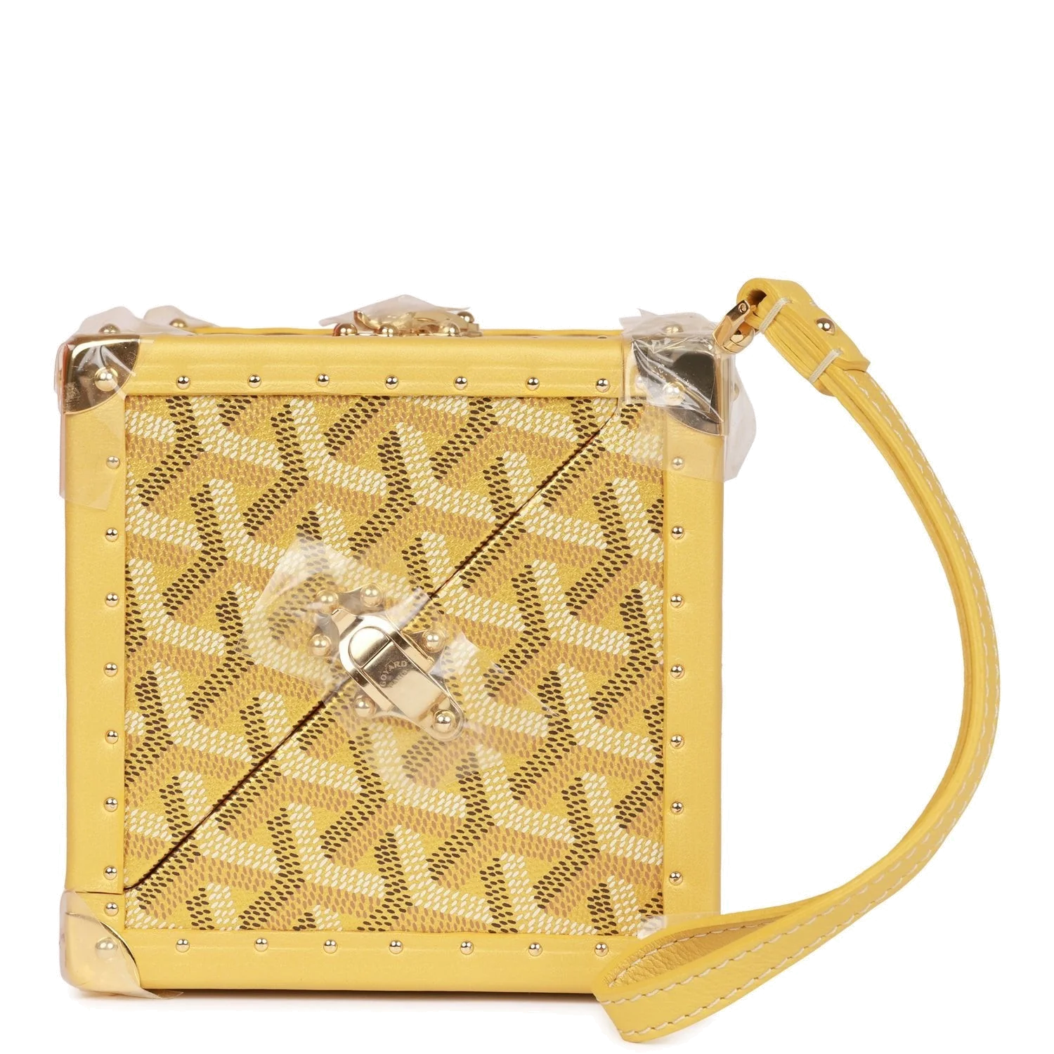 Goyard Dé Trunk Bag Metallic Gold Goyardine