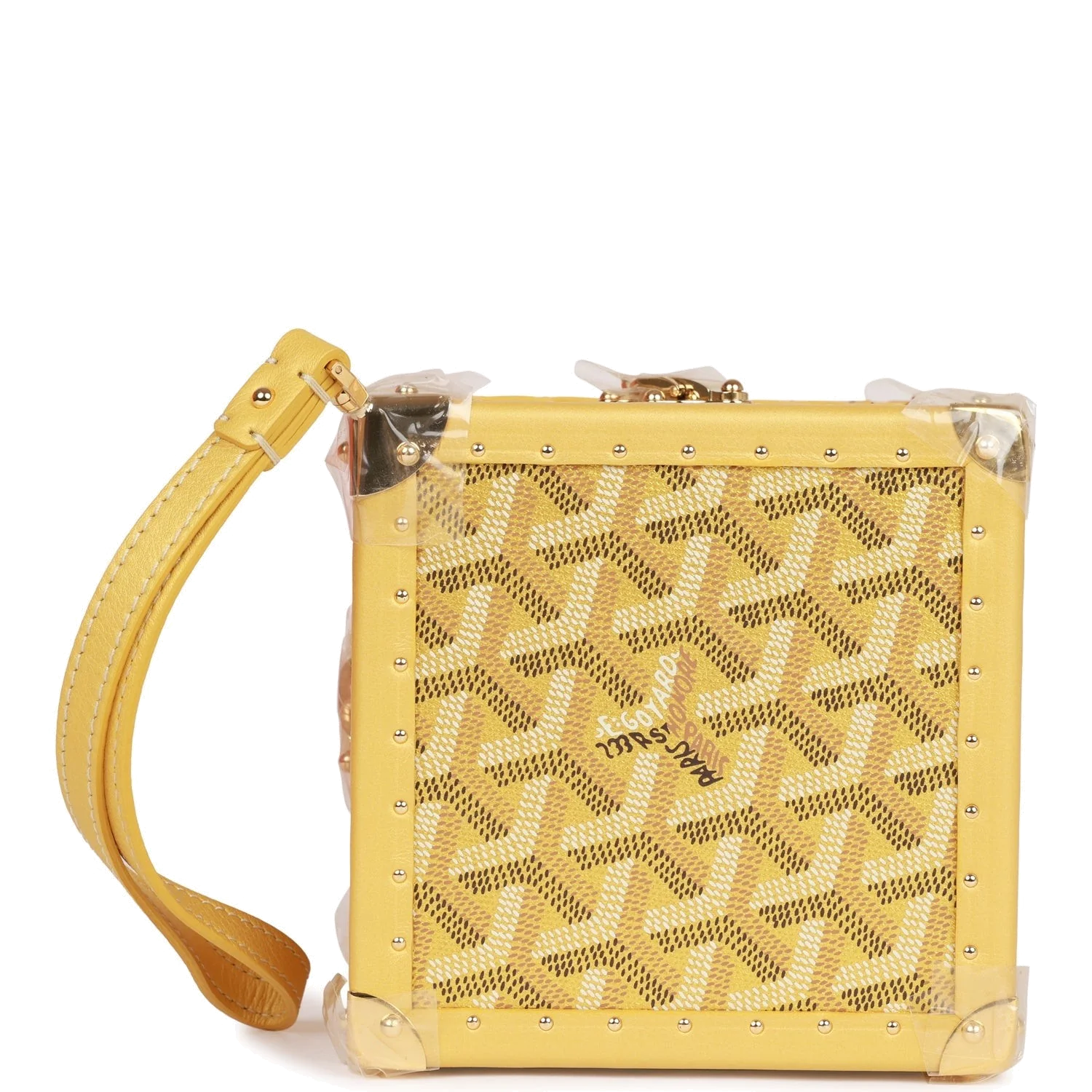 Goyard Dé Trunk Bag Metallic Gold Goyardine — фото 6