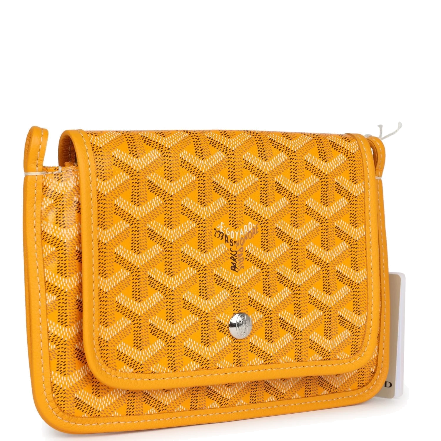 Goyard Plumet Pocket Wallet Yellow Goyardine — фото 4