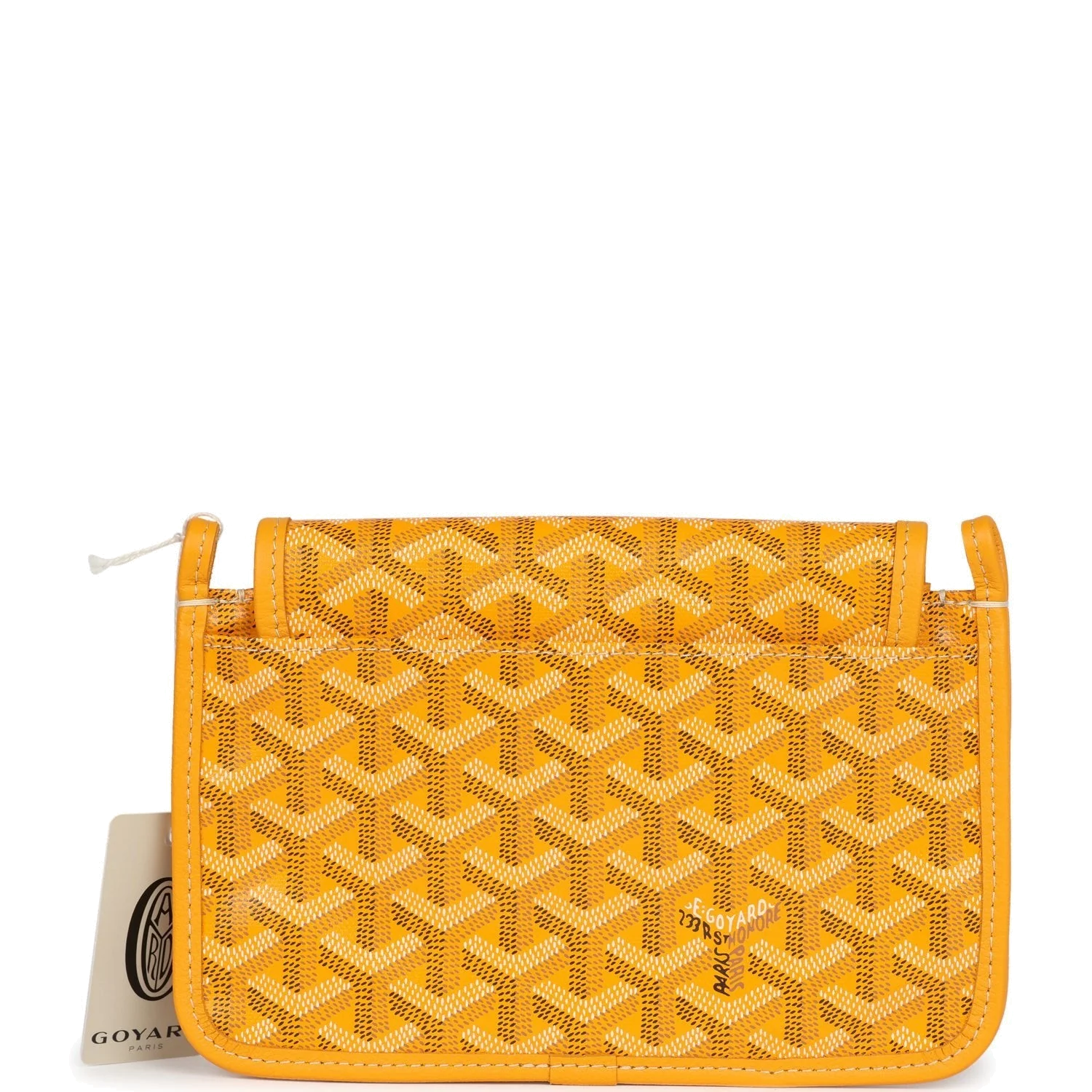 Goyard Plumet Pocket Wallet Yellow Goyardine — фото 6