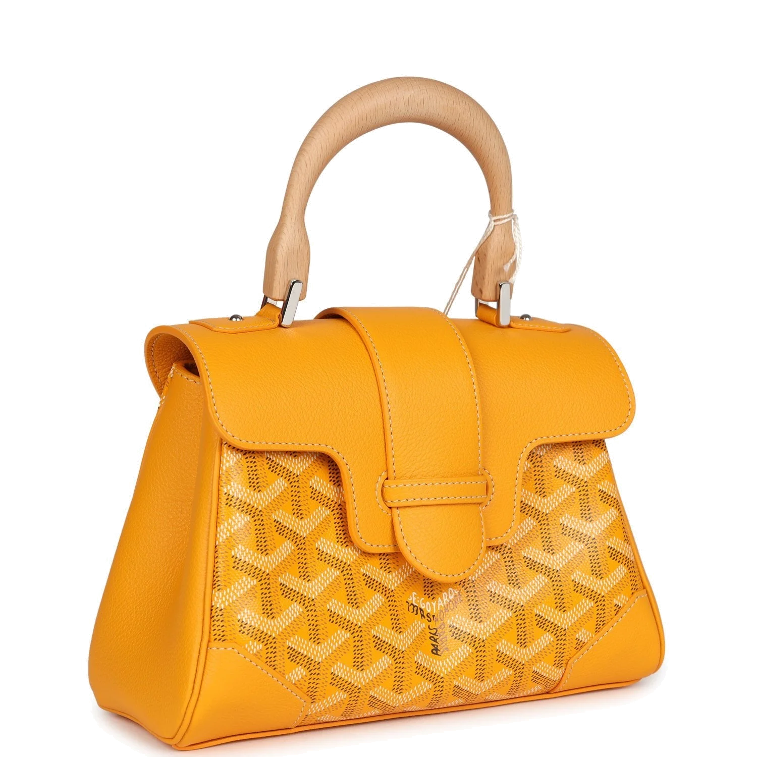 Goyard Saigon Souple Mini Bag Yellow Goyardine — фото 3