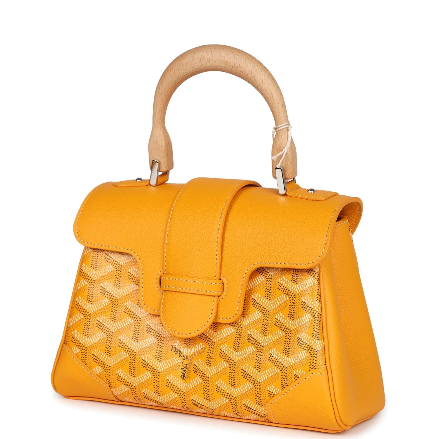 Goyard Saigon Souple Mini Bag Yellow Goyardine — фото 6
