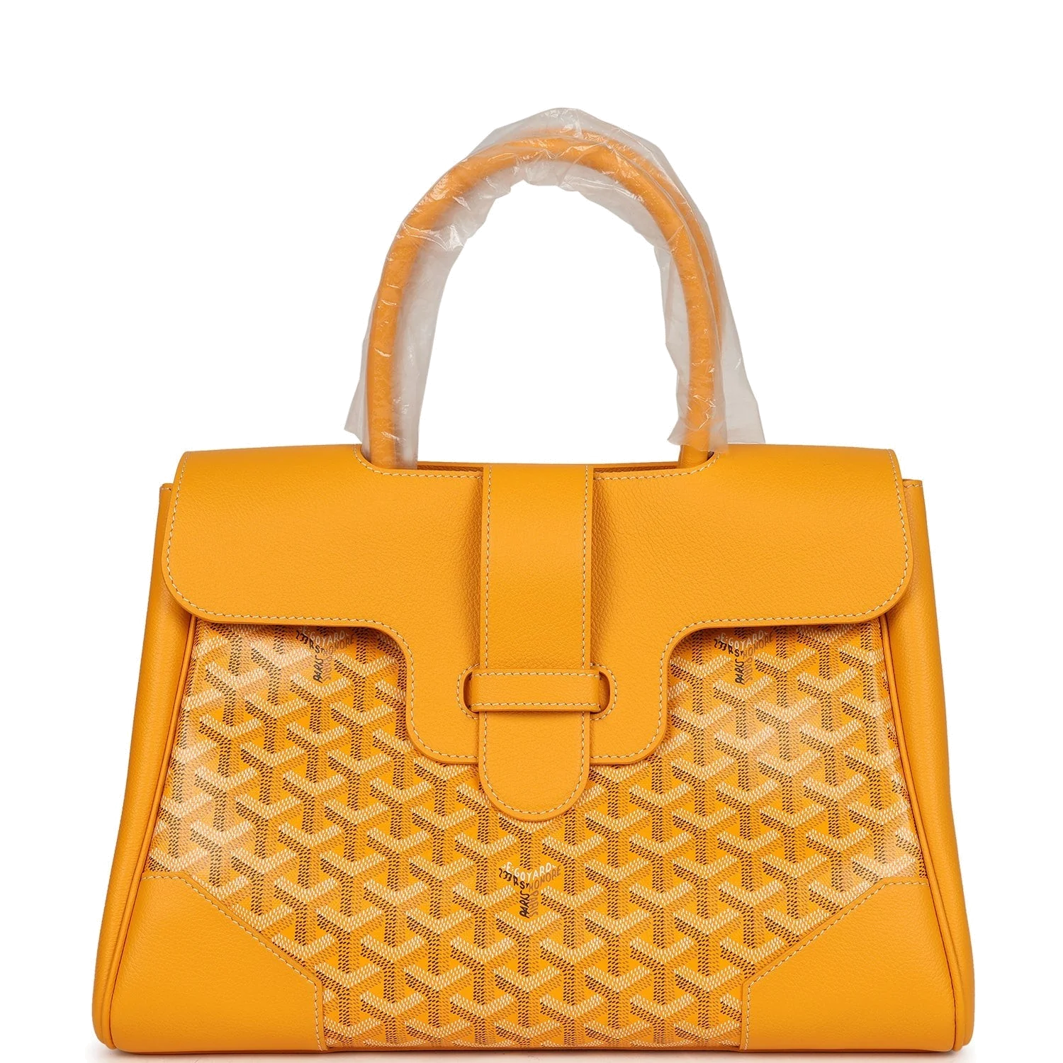 Goyard Saigon Tote Yellow Goyardine Canvas