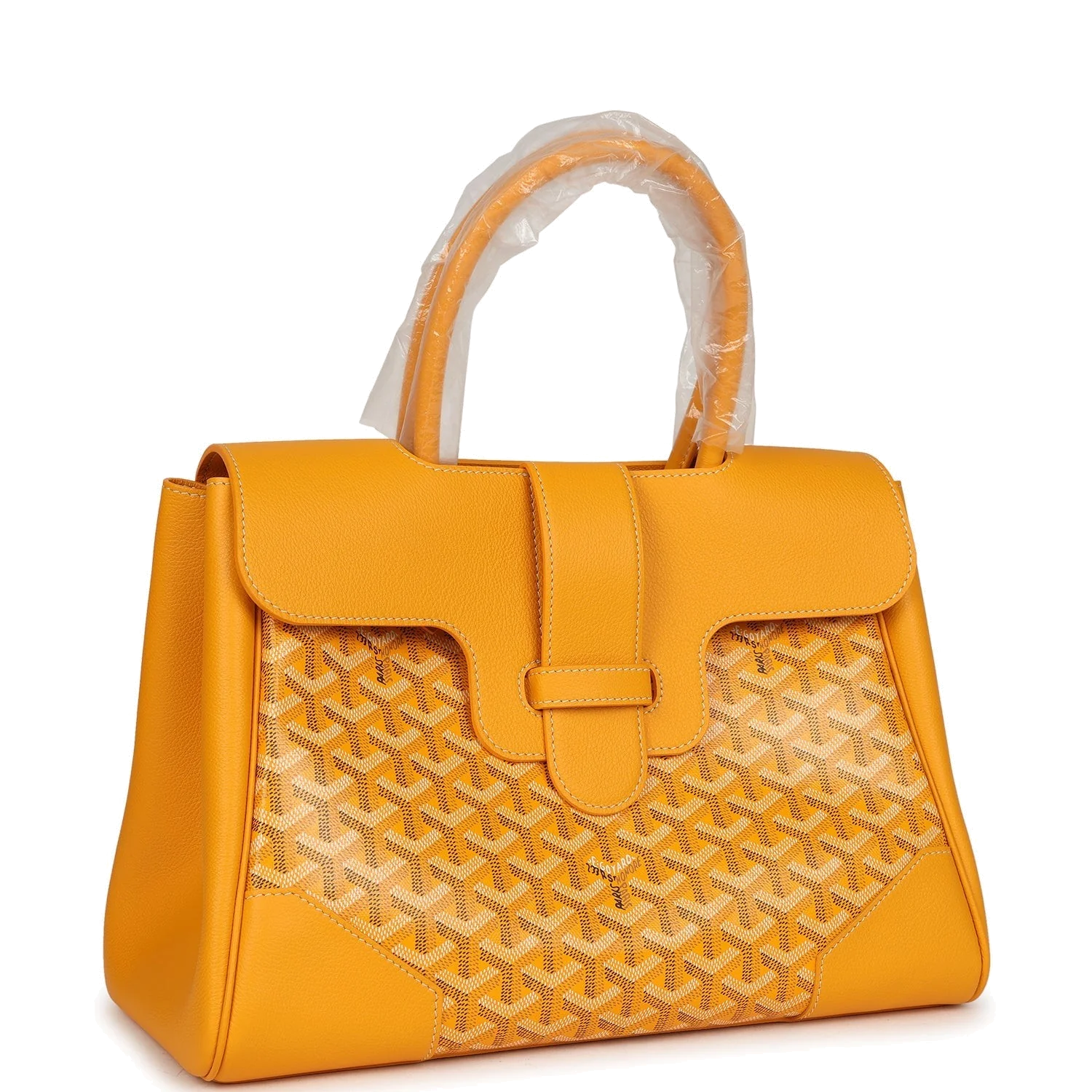 Goyard Saigon Tote Yellow Goyardine Canvas — фото 3
