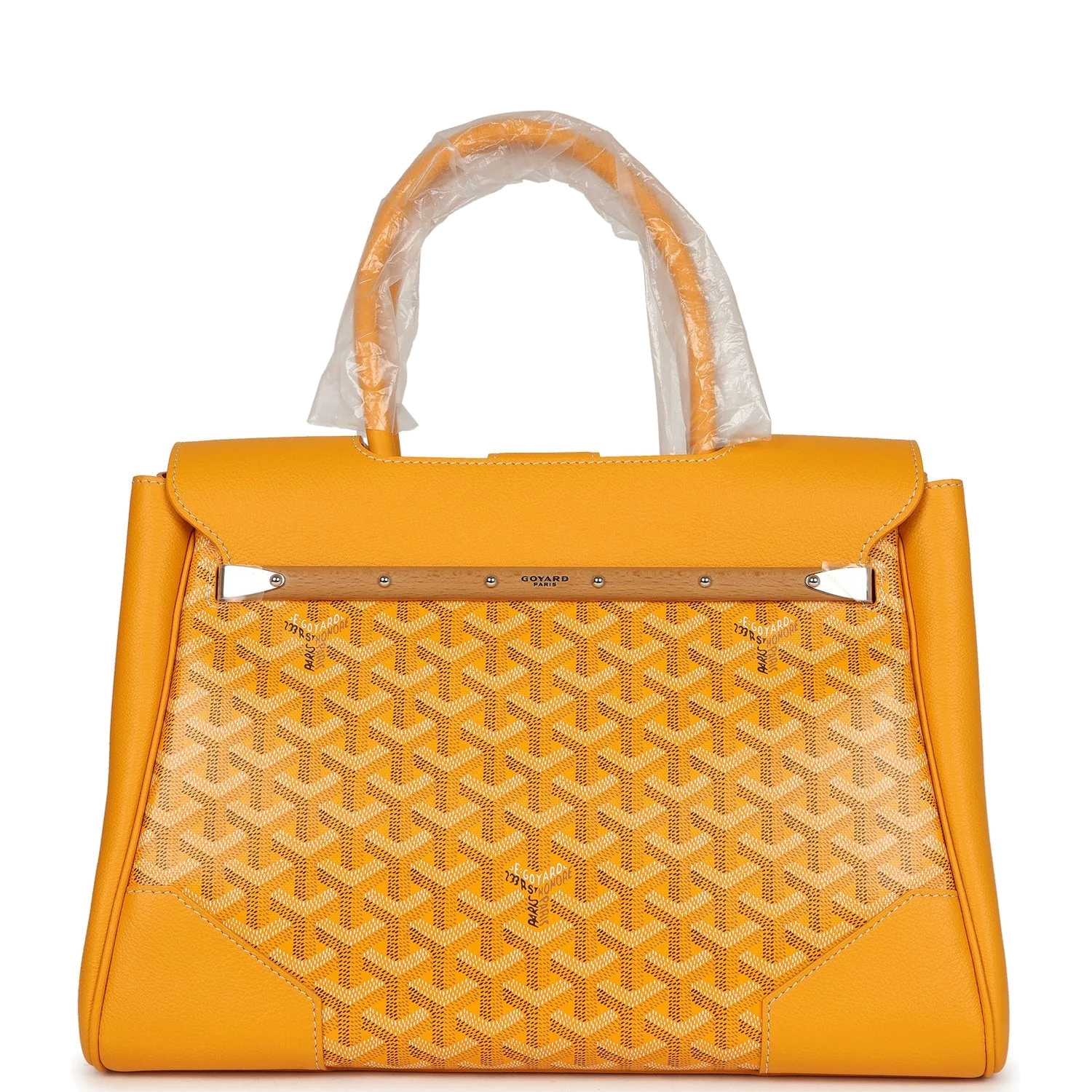Goyard Saigon Tote Yellow Goyardine Canvas — фото 5