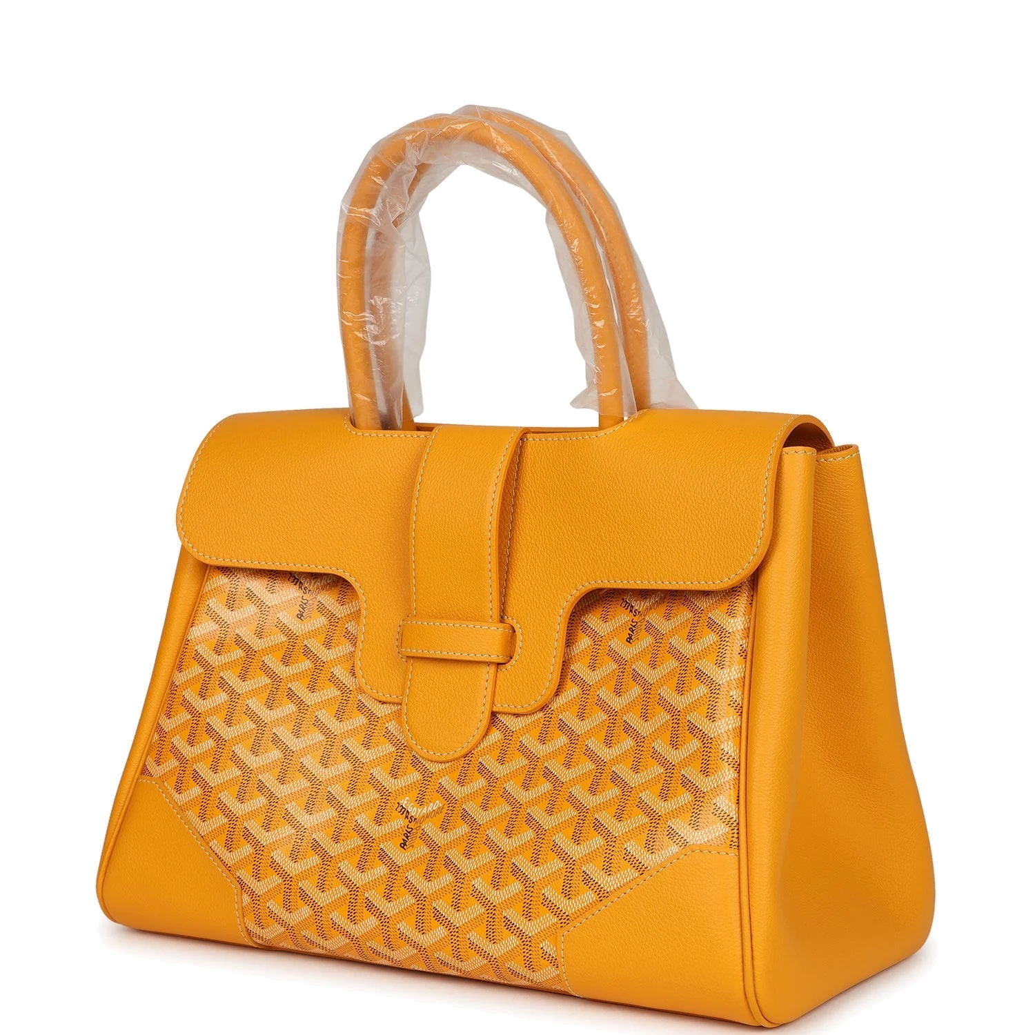 Goyard Saigon Tote Yellow Goyardine Canvas — фото 6