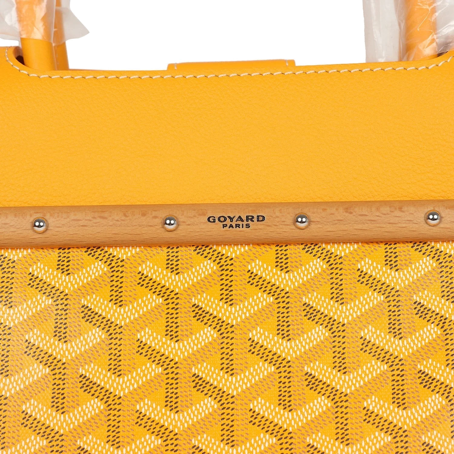 Goyard Saigon Tote Yellow Goyardine Canvas — фото 7