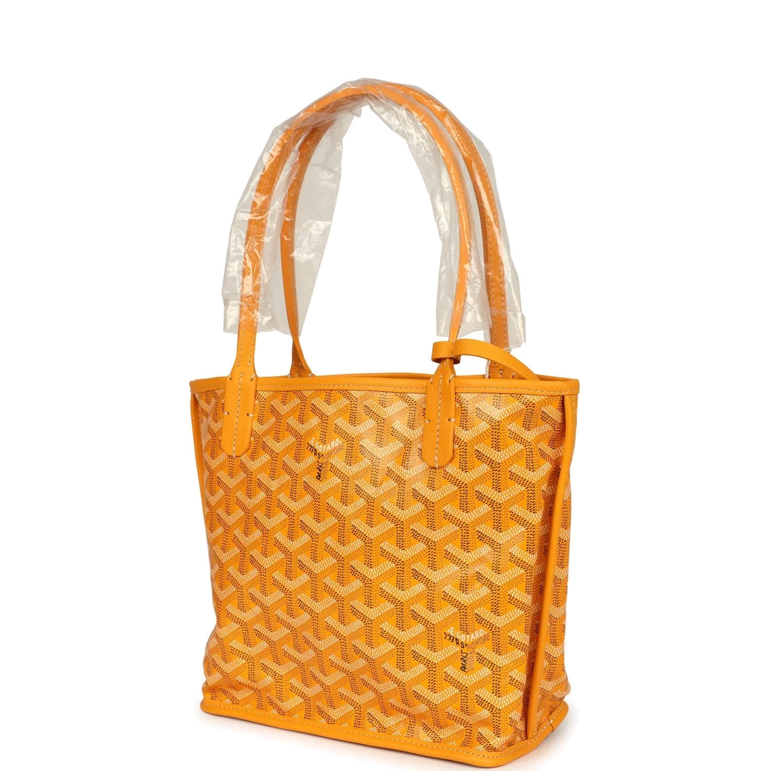 Goyard Goyardine Yellow Anjou Mini Bag — фото 6