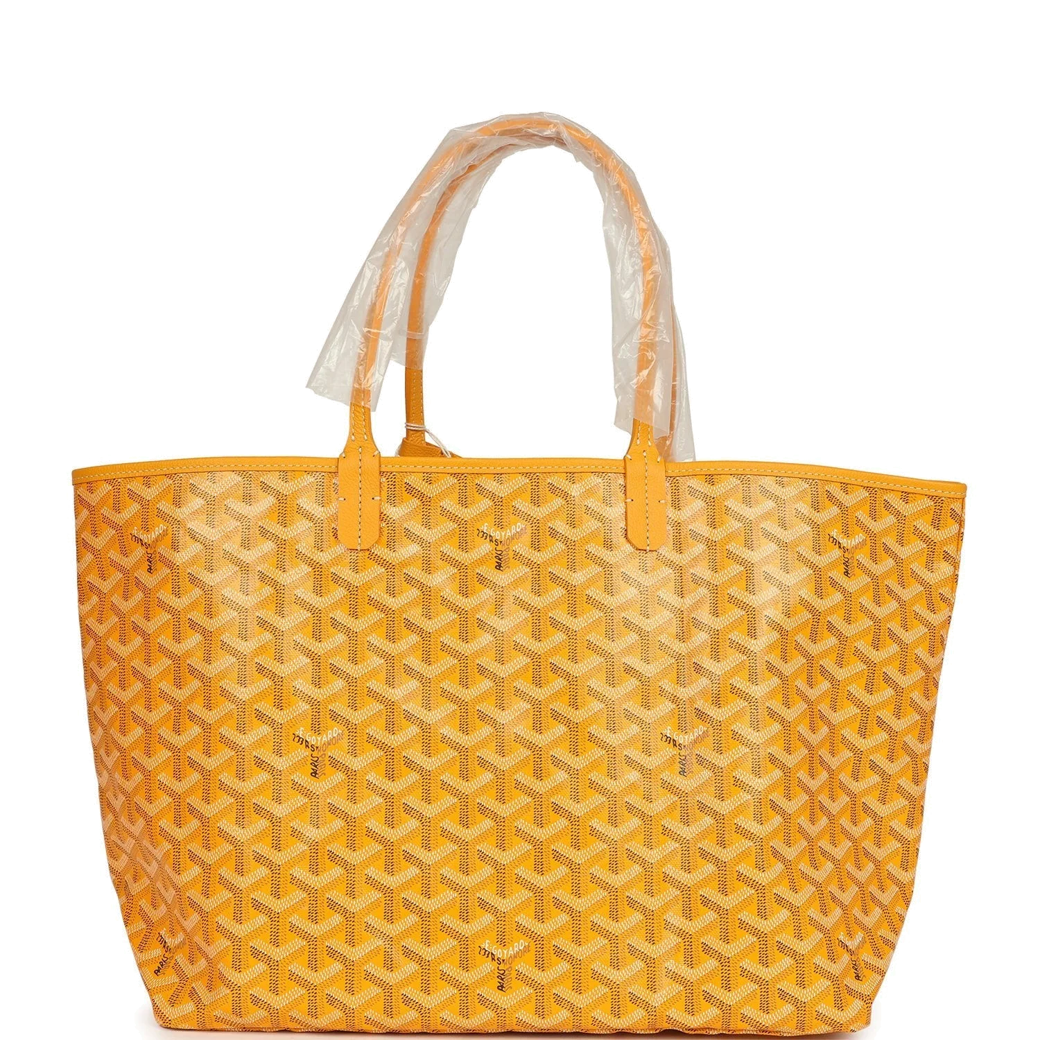 Goyard Goyardine Yellow Saint Louis PM Tote Bag