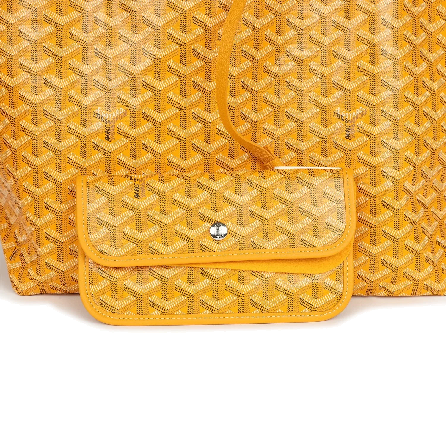 Goyard Goyardine Yellow Saint Louis PM Tote Bag — фото 7