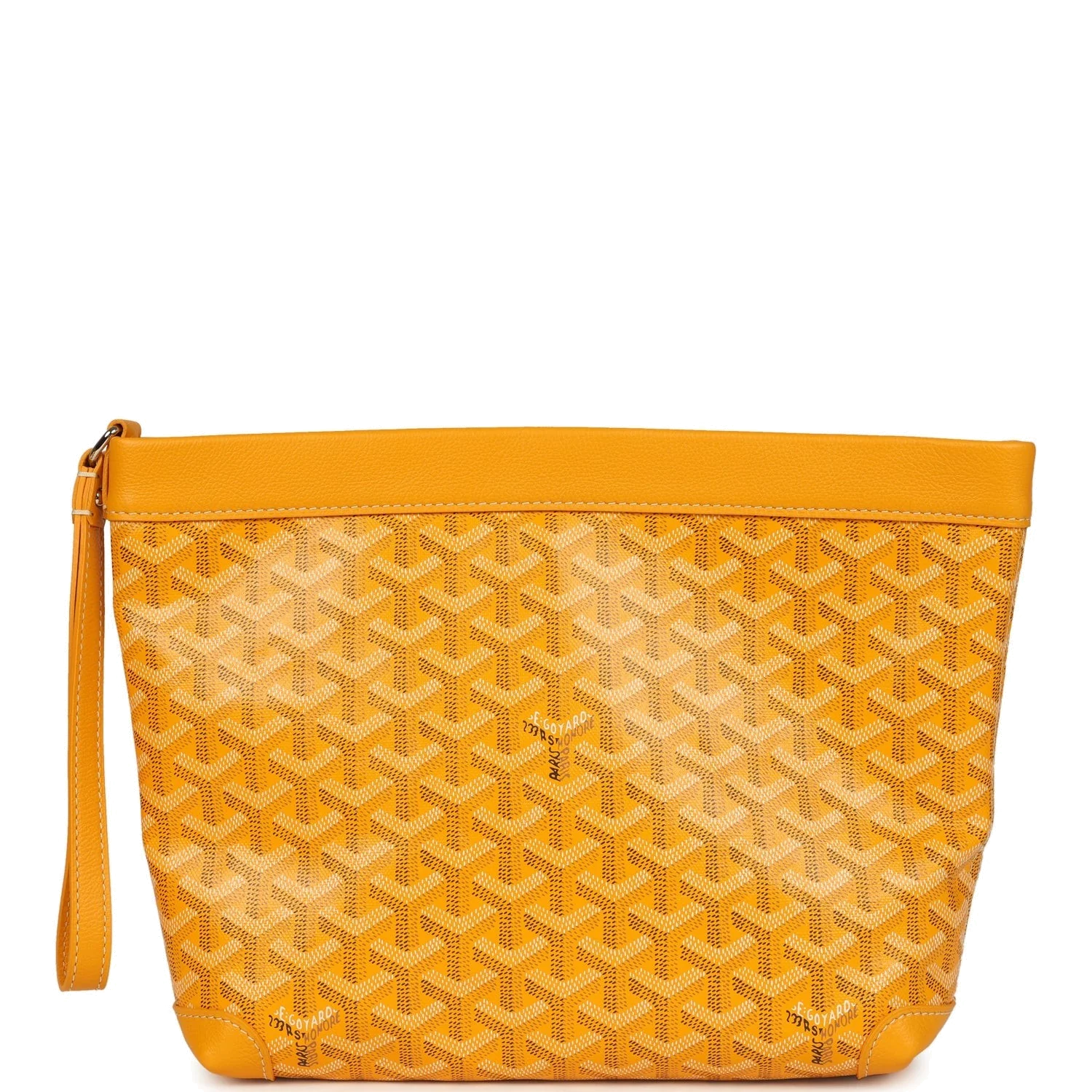 Goyard Goyardine Canvas Yellow Conti Pouch — фото 2