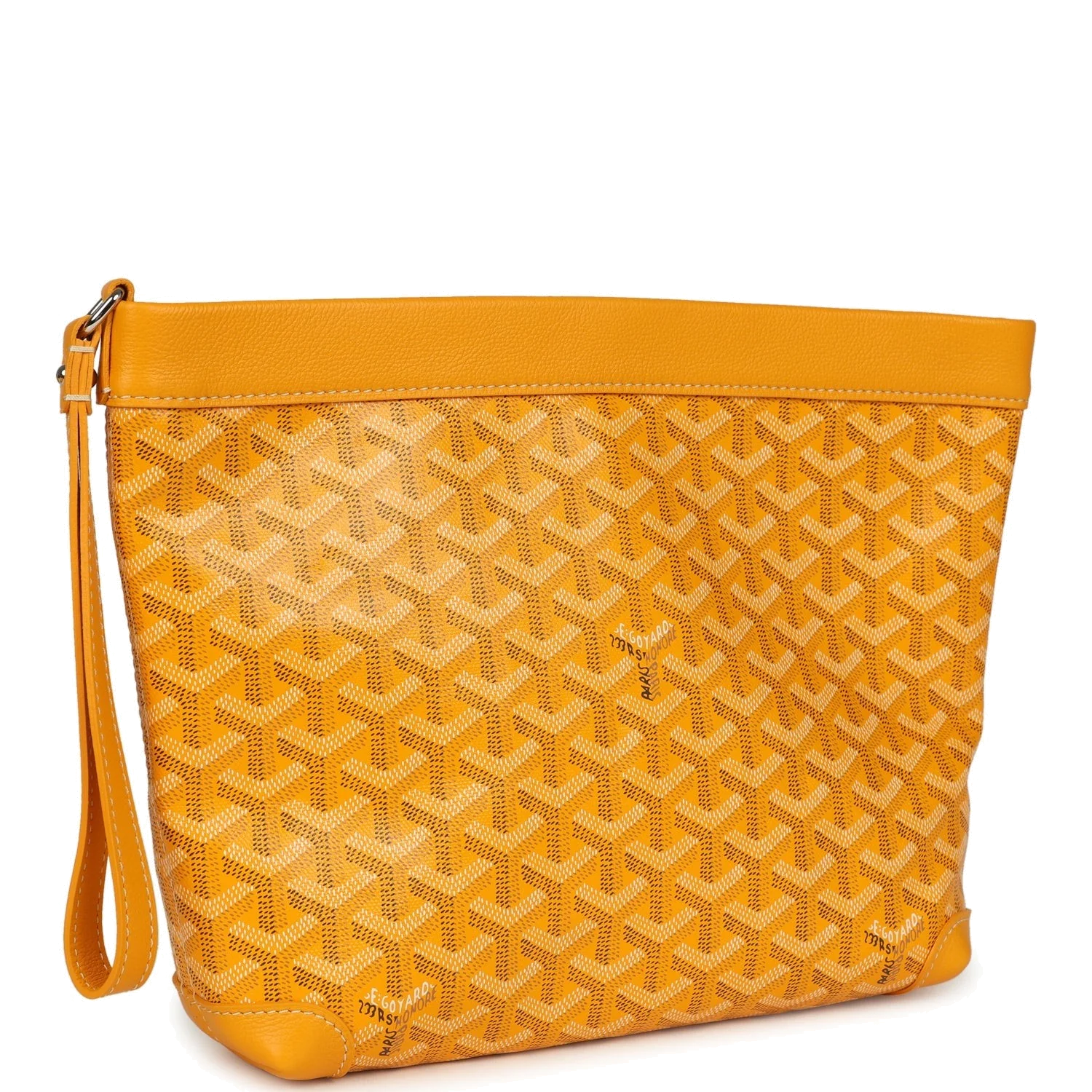 Goyard Goyardine Canvas Yellow Conti Pouch — фото 3