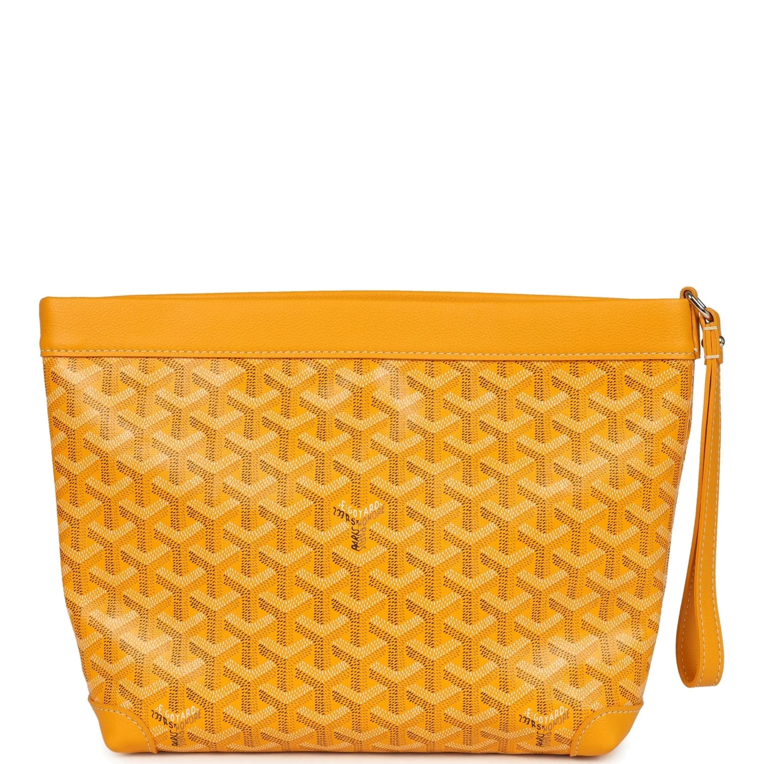Goyard Goyardine Canvas Yellow Conti Pouch — фото 5