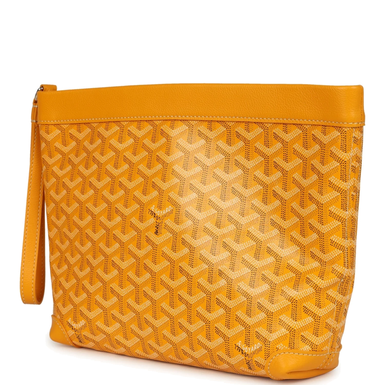 Goyard Goyardine Canvas Yellow Conti Pouch — фото 6