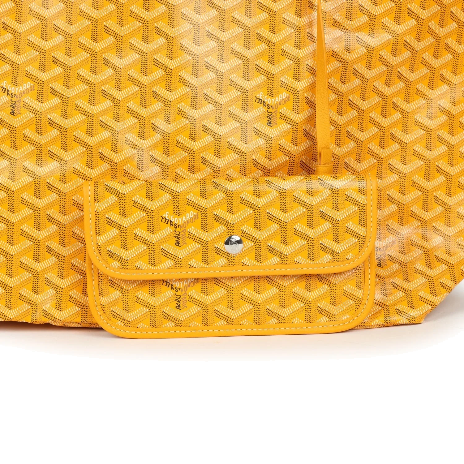 Goyard Goyardine Yellow Saint Louis GM Tote Bag — фото 7