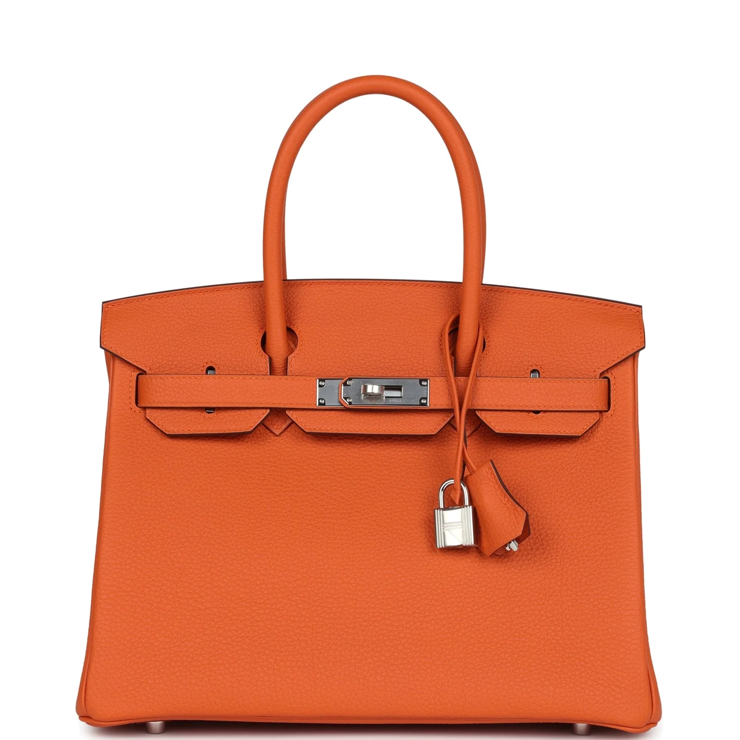 Hermes Birkin 30 Orange Togo Palladium Hardware Оранжевый Togo — фото 1