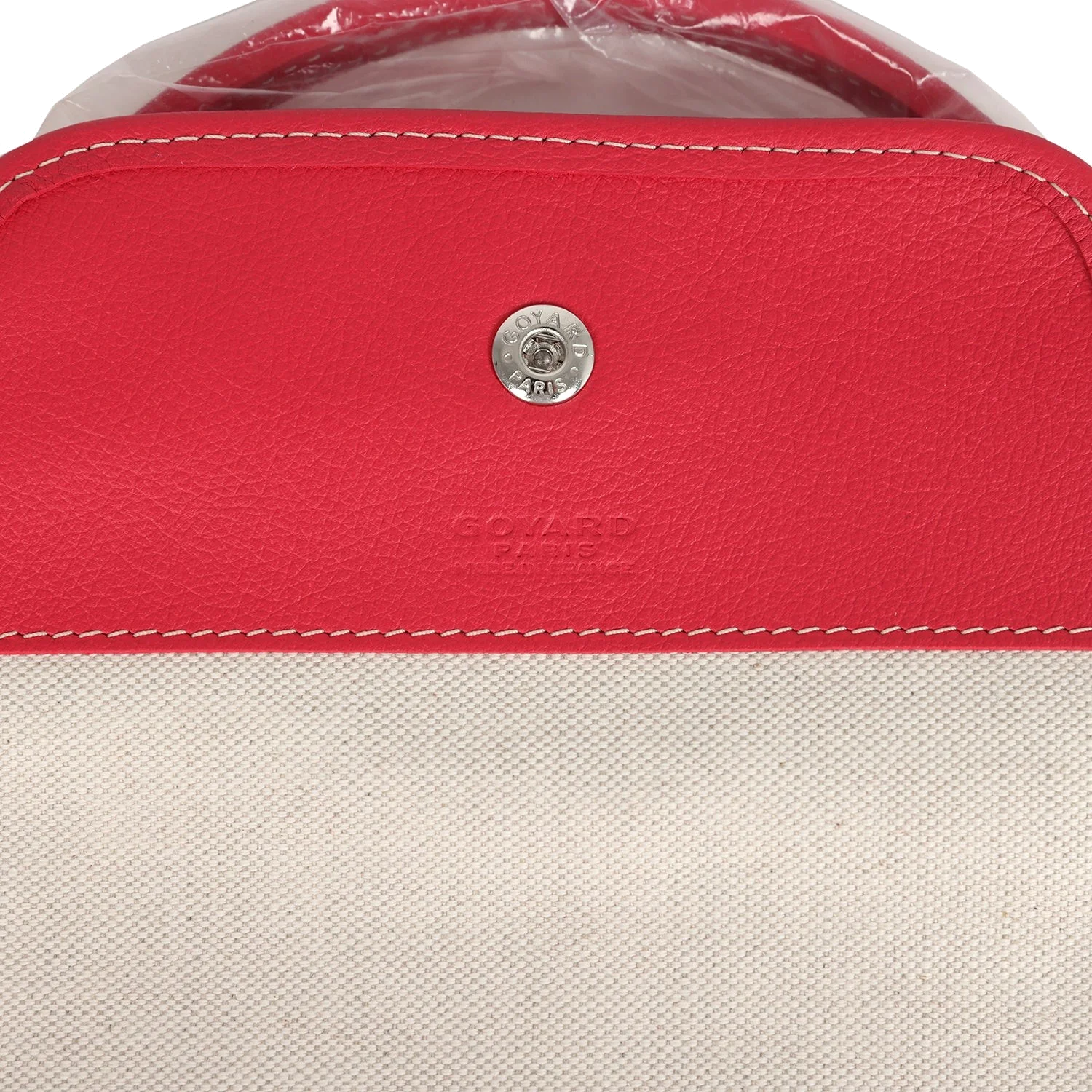 Goyard Goyardine Canvas Fuchsia Aligre Bag Raffia Net — фото 8