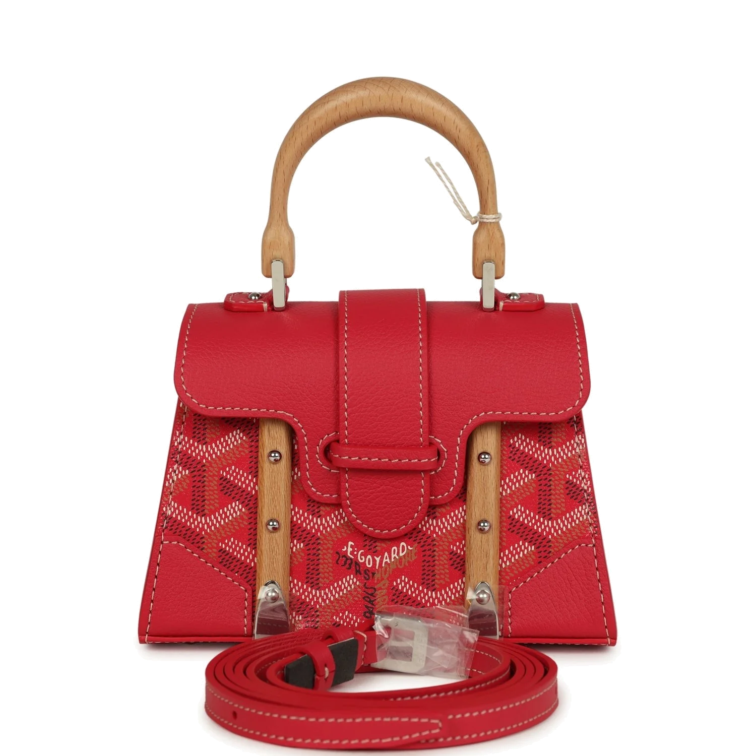 Goyard Goyardine Canvas Fuchsia Saigon Structure Nano