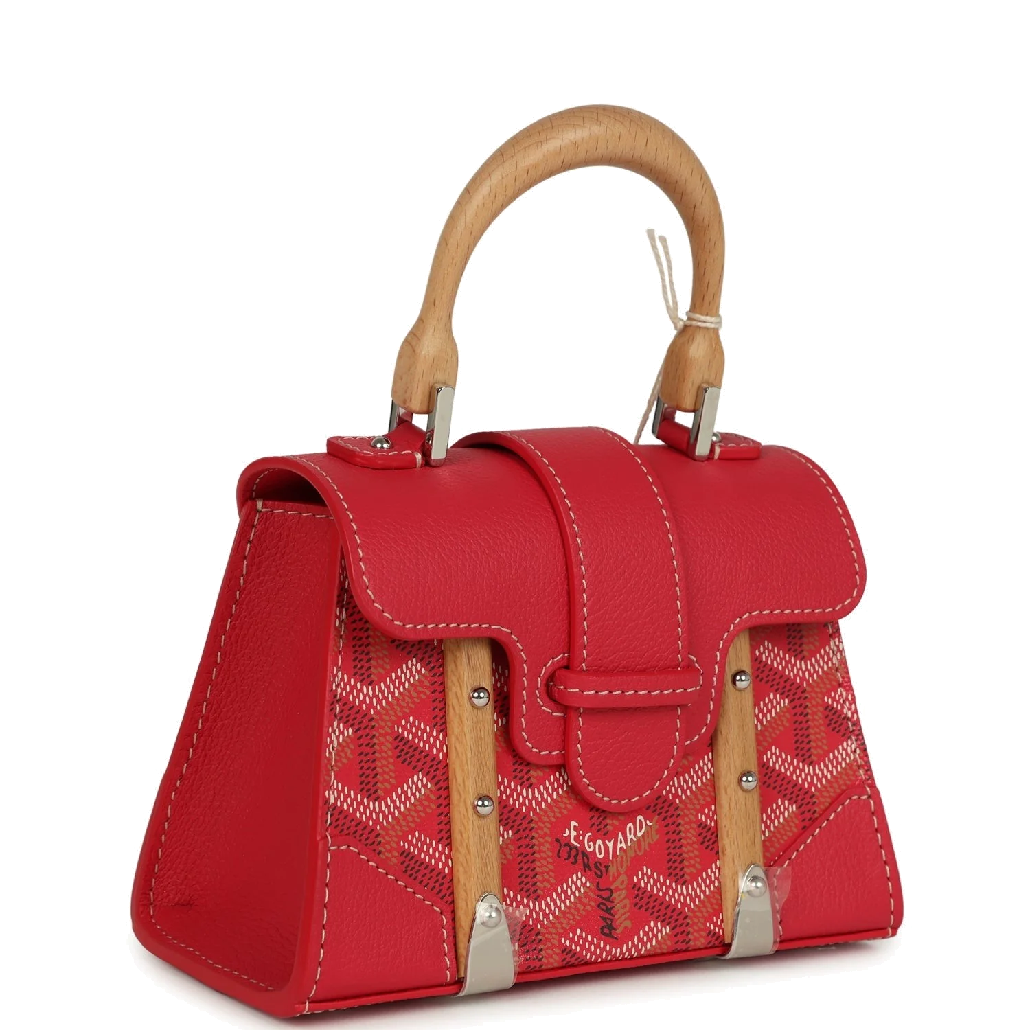 Goyard Goyardine Canvas Fuchsia Saigon Structure Nano — фото 3