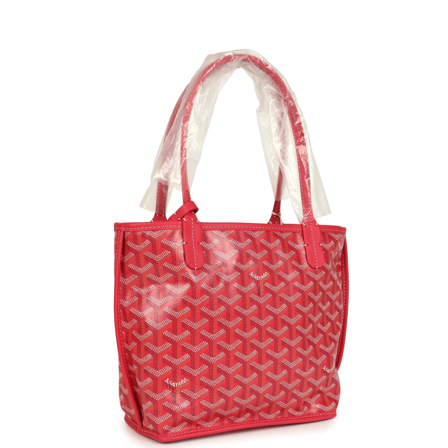 Goyard Goyardine Canvas Fuchsia Anjou Mini Tote — фото 3
