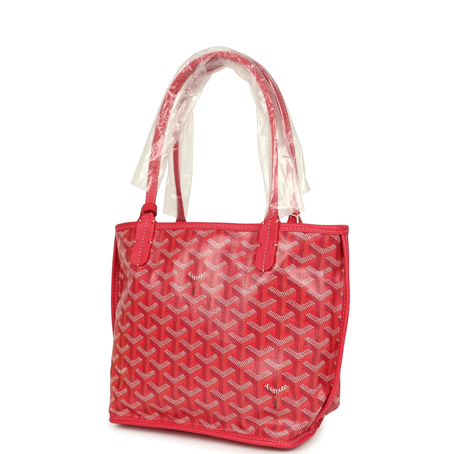 Goyard Goyardine Canvas Fuchsia Anjou Mini Tote — фото 6