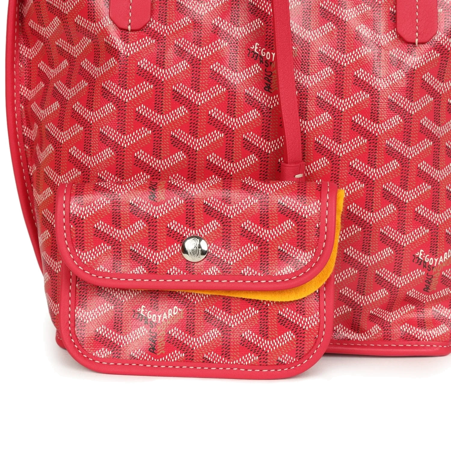 Goyard Goyardine Canvas Fuchsia Anjou Mini Tote — фото 7