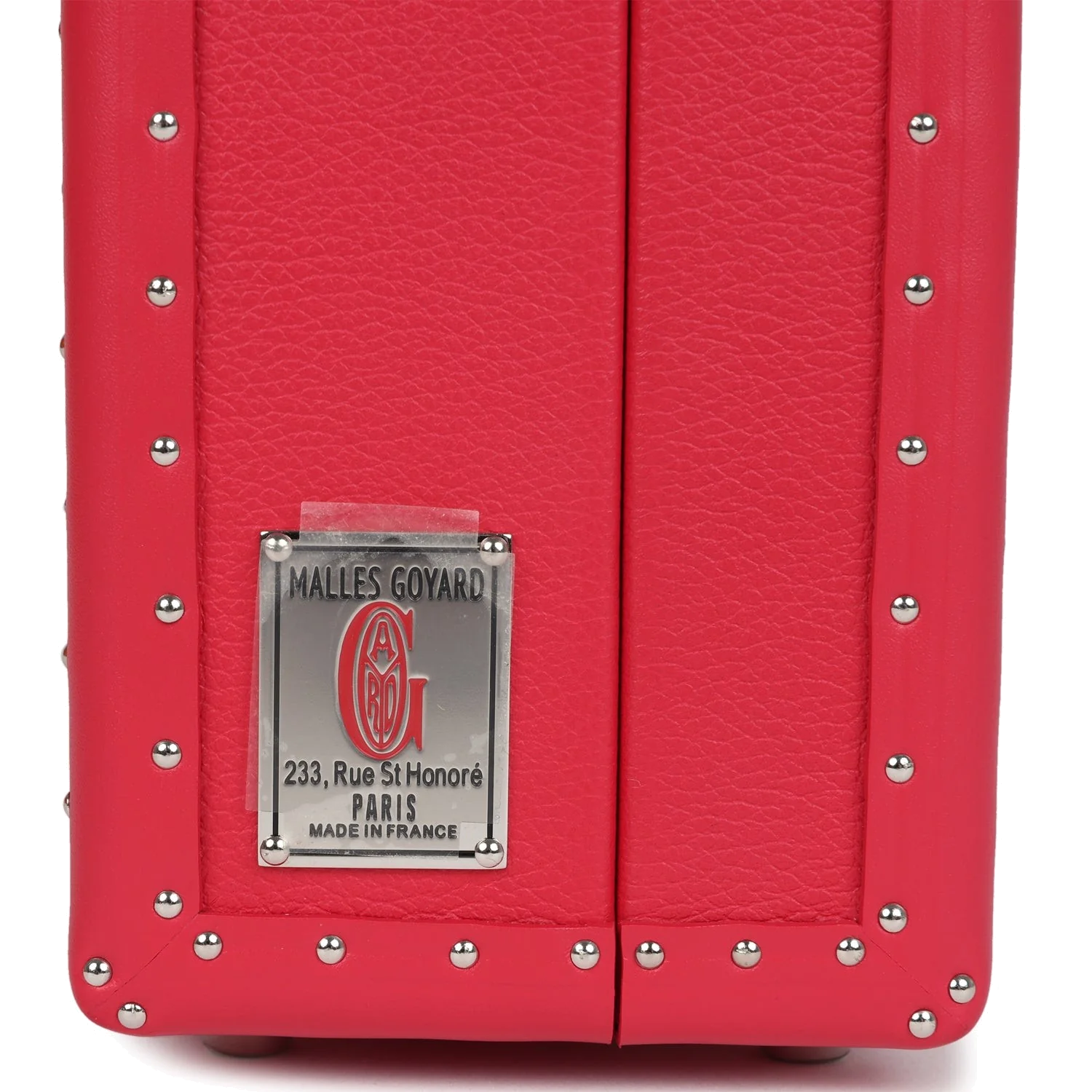 Goyard Goyardine Canvas Fuchsia Grand Hotel Marquetry Trunk PM Bag — фото 7