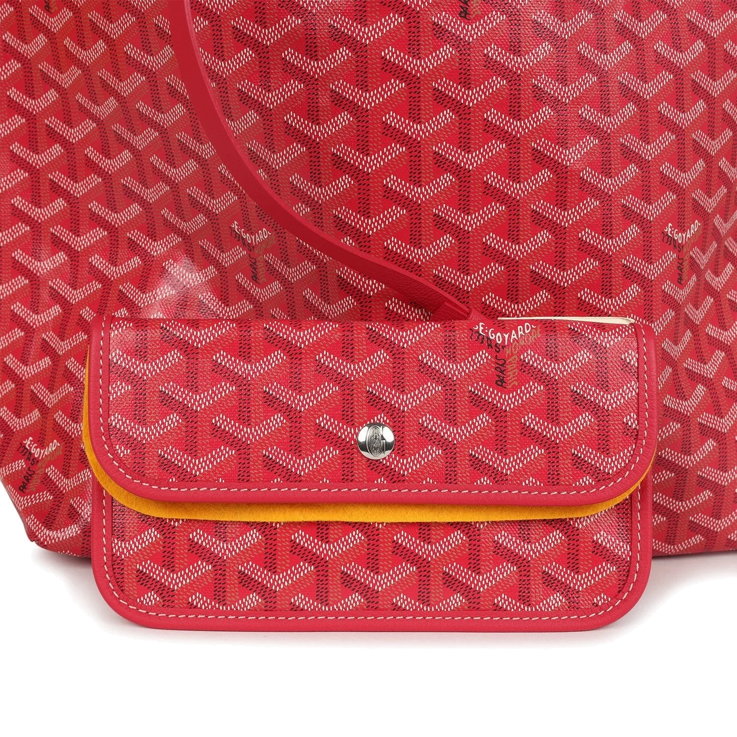 Goyard Goyardine Fuchsia Saint Louis PM Tote Bag — фото 7