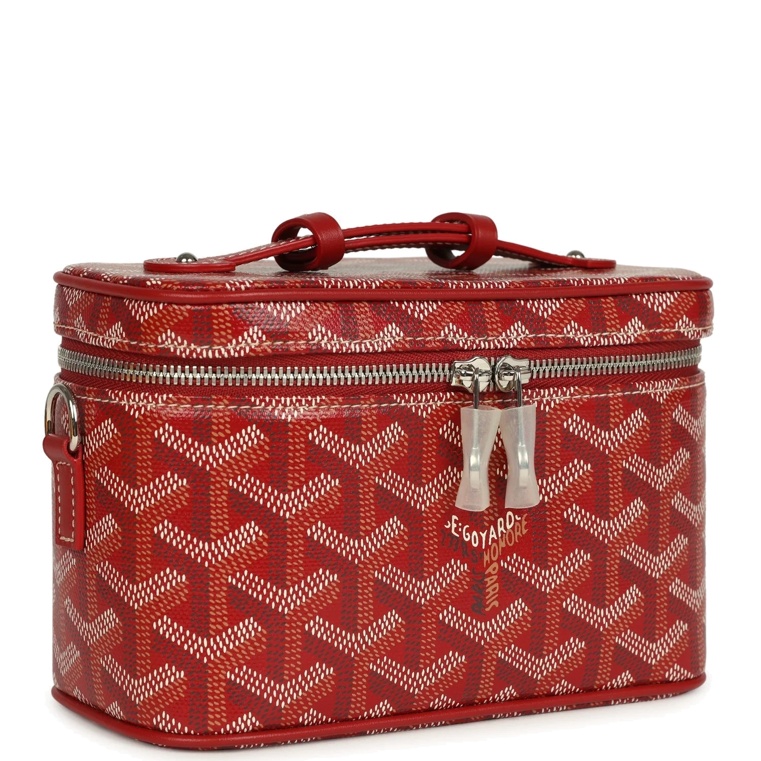 Goyard Goyardine Canvas Red Mini Muse Vanity Bag — фото 3