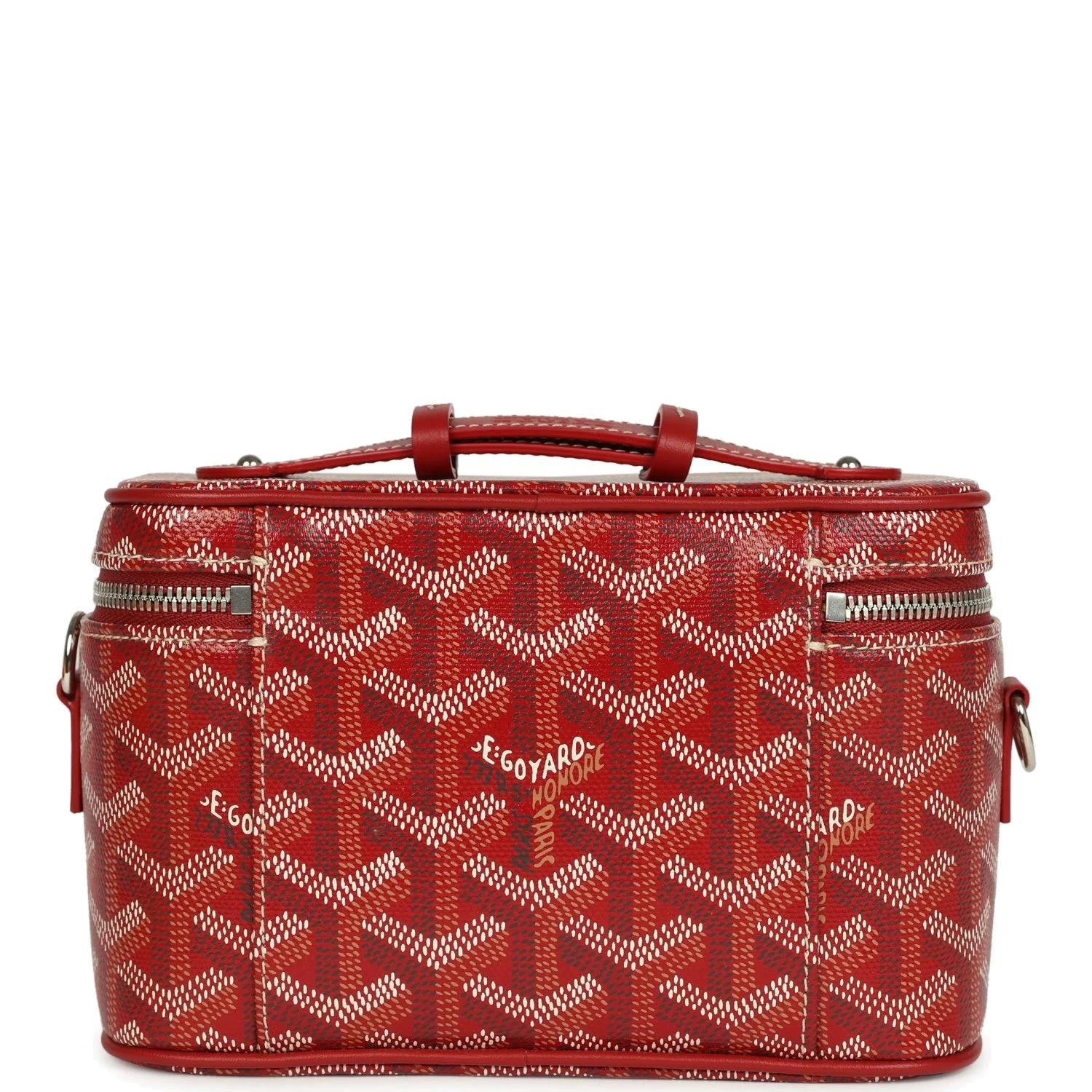 Goyard Goyardine Canvas Red Mini Muse Vanity Bag — фото 5