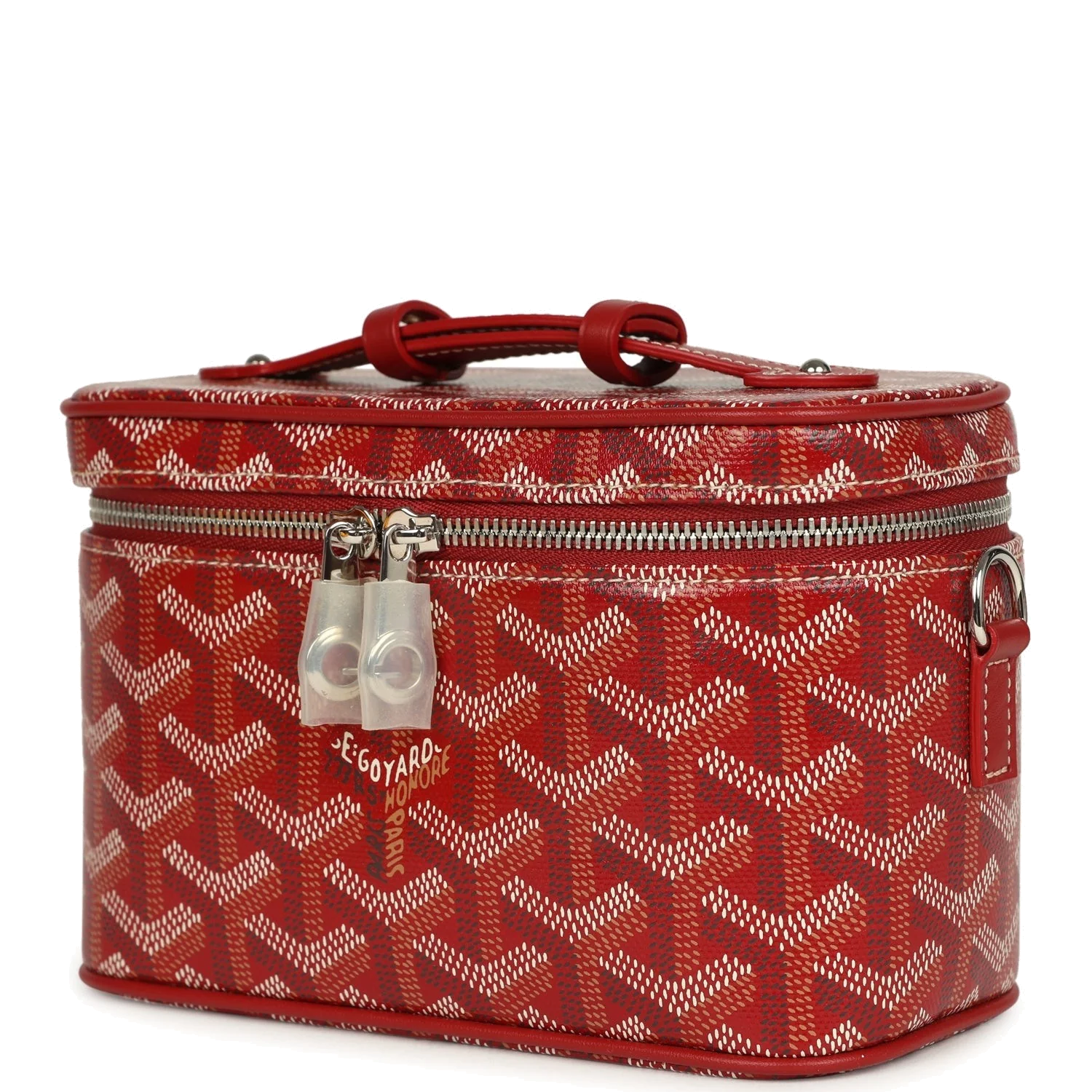 Goyard Goyardine Canvas Red Mini Muse Vanity Bag — фото 6
