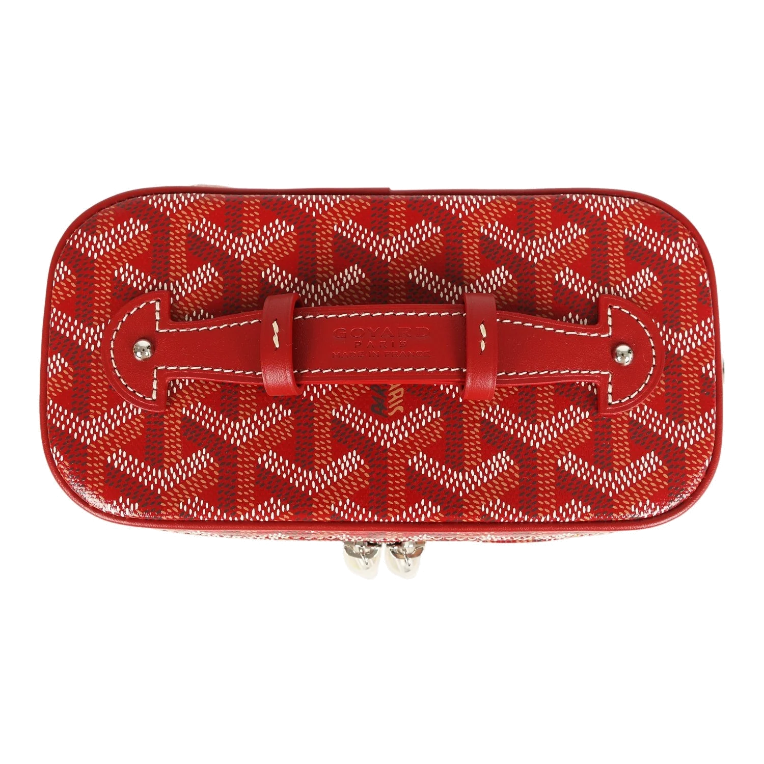 Goyard Goyardine Canvas Red Mini Muse Vanity Bag — фото 8