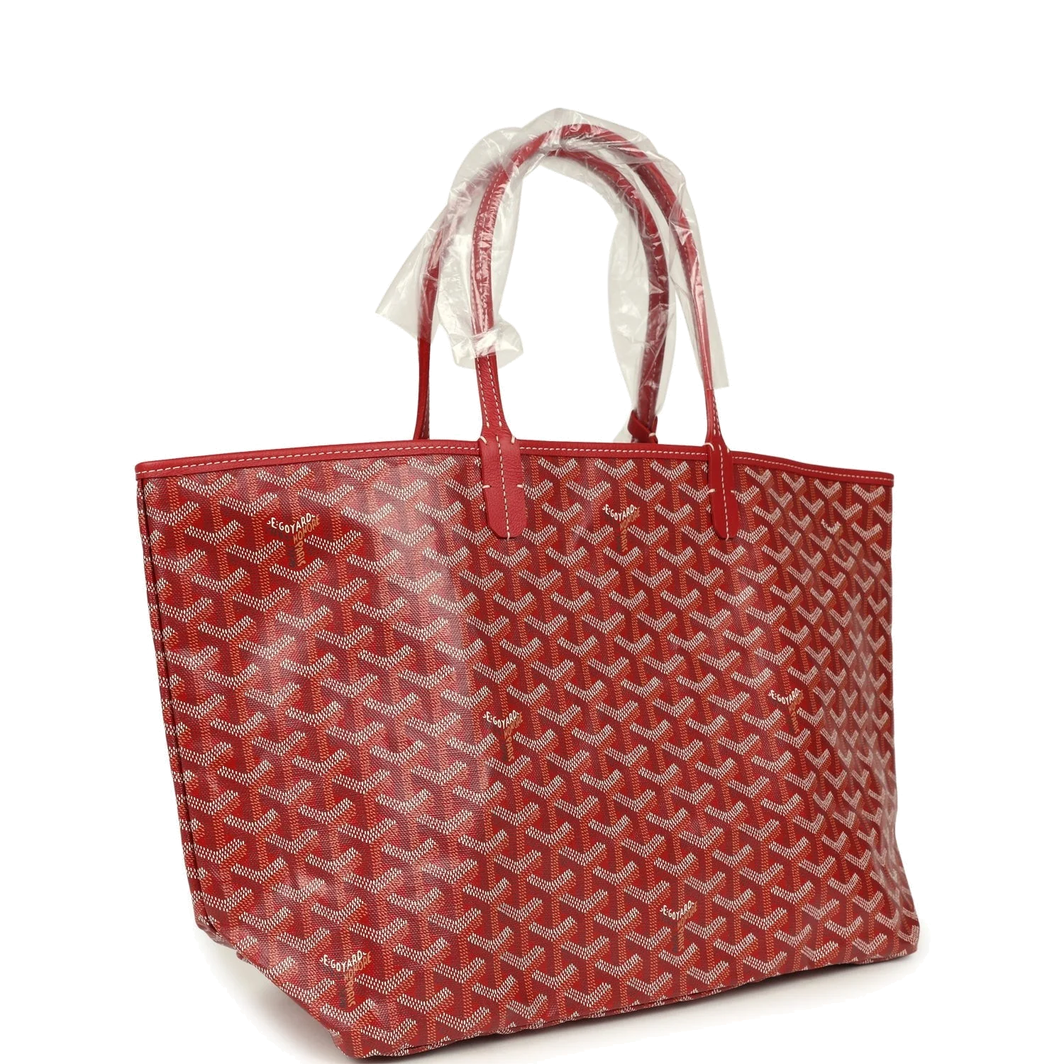 Goyard Goyardine Red Saint Louis PM Tote Bag — фото 3