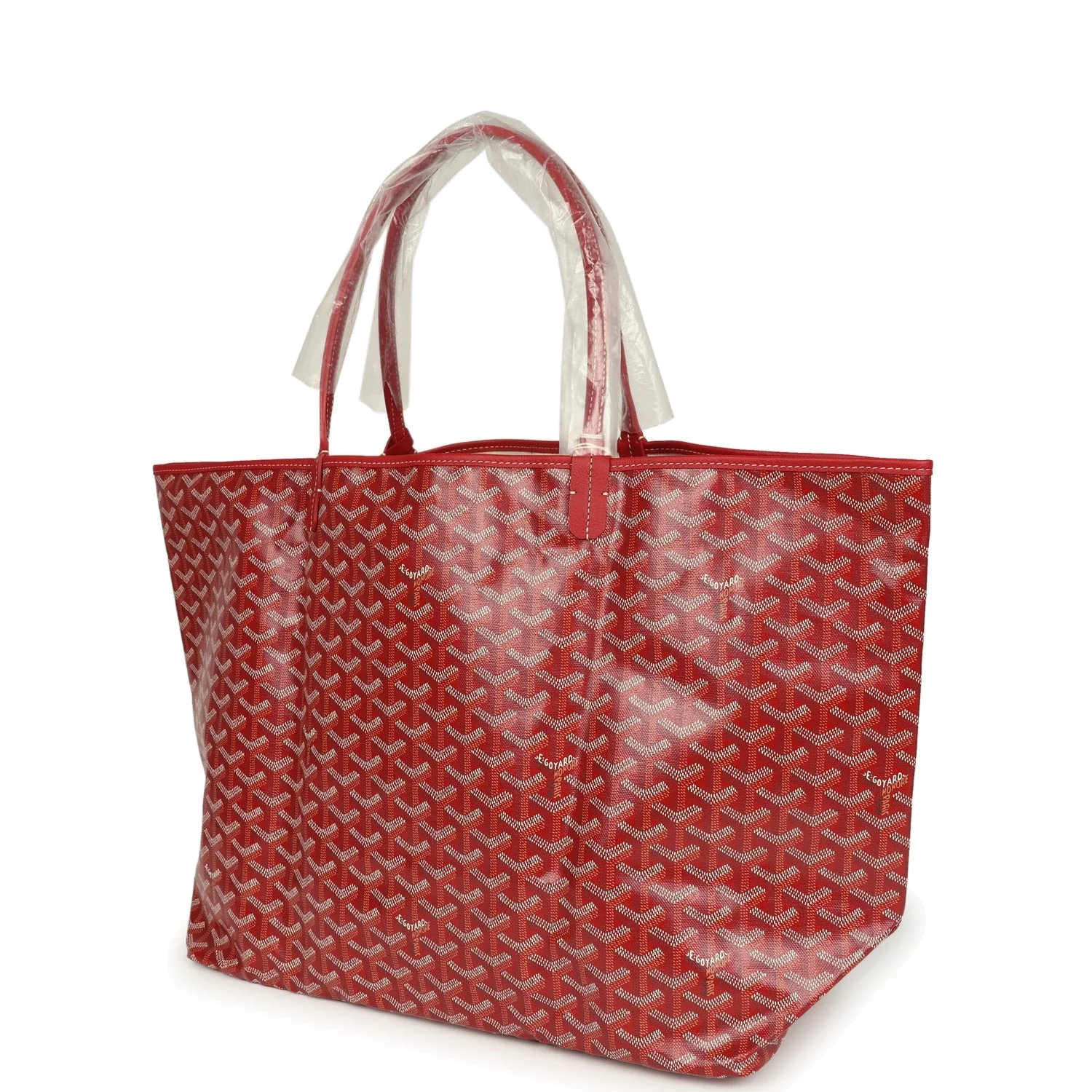 Goyard Goyardine Red Saint Louis GM Tote Bag — фото 6