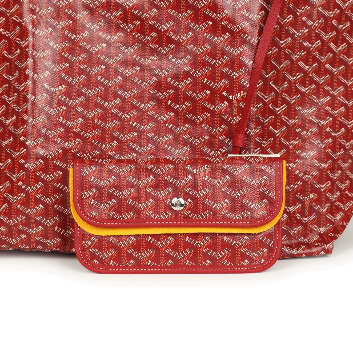 Goyard Goyardine Red Saint Louis GM Tote Bag — фото 7