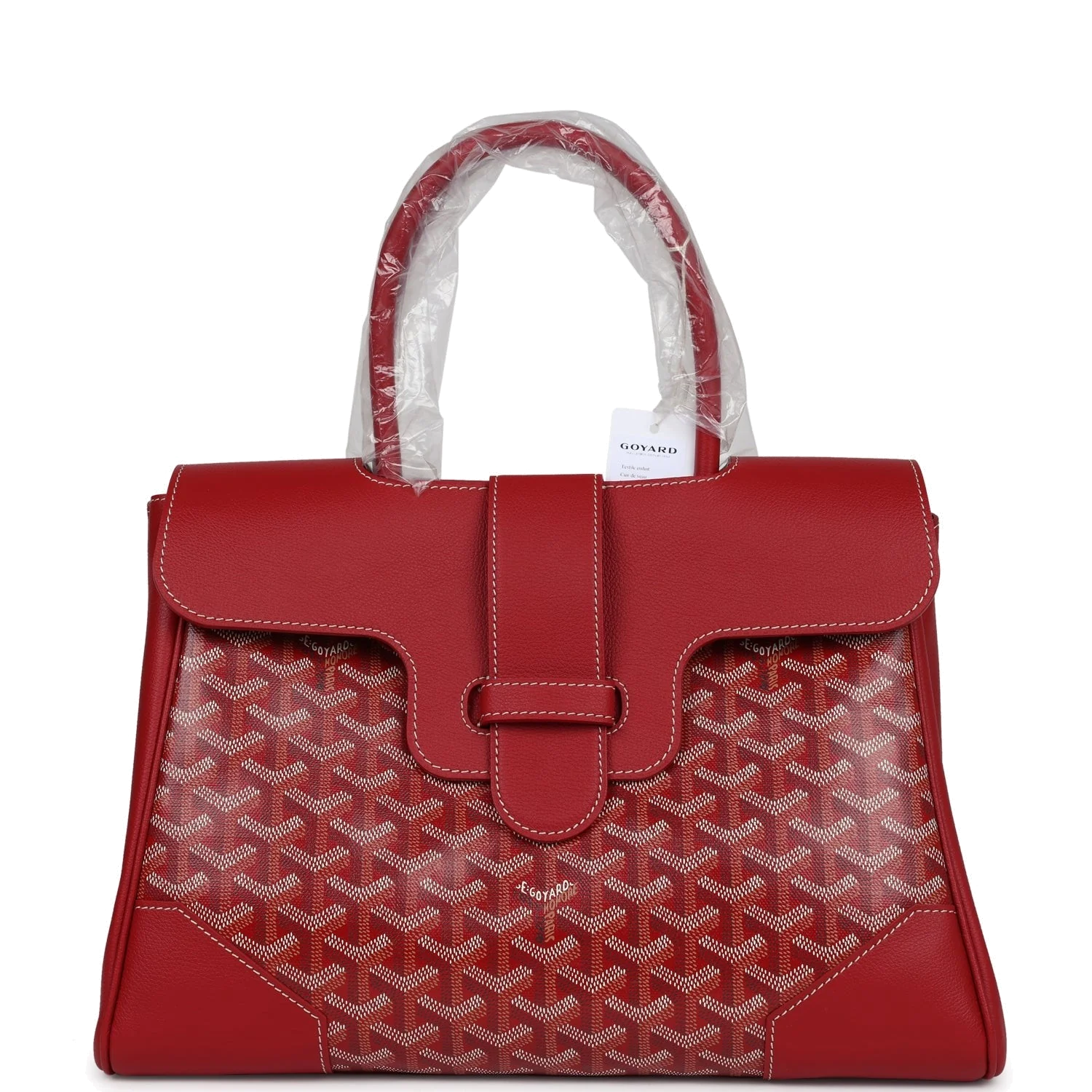 Goyard Saigon Tote Red Goyardine Canvas — фото 2