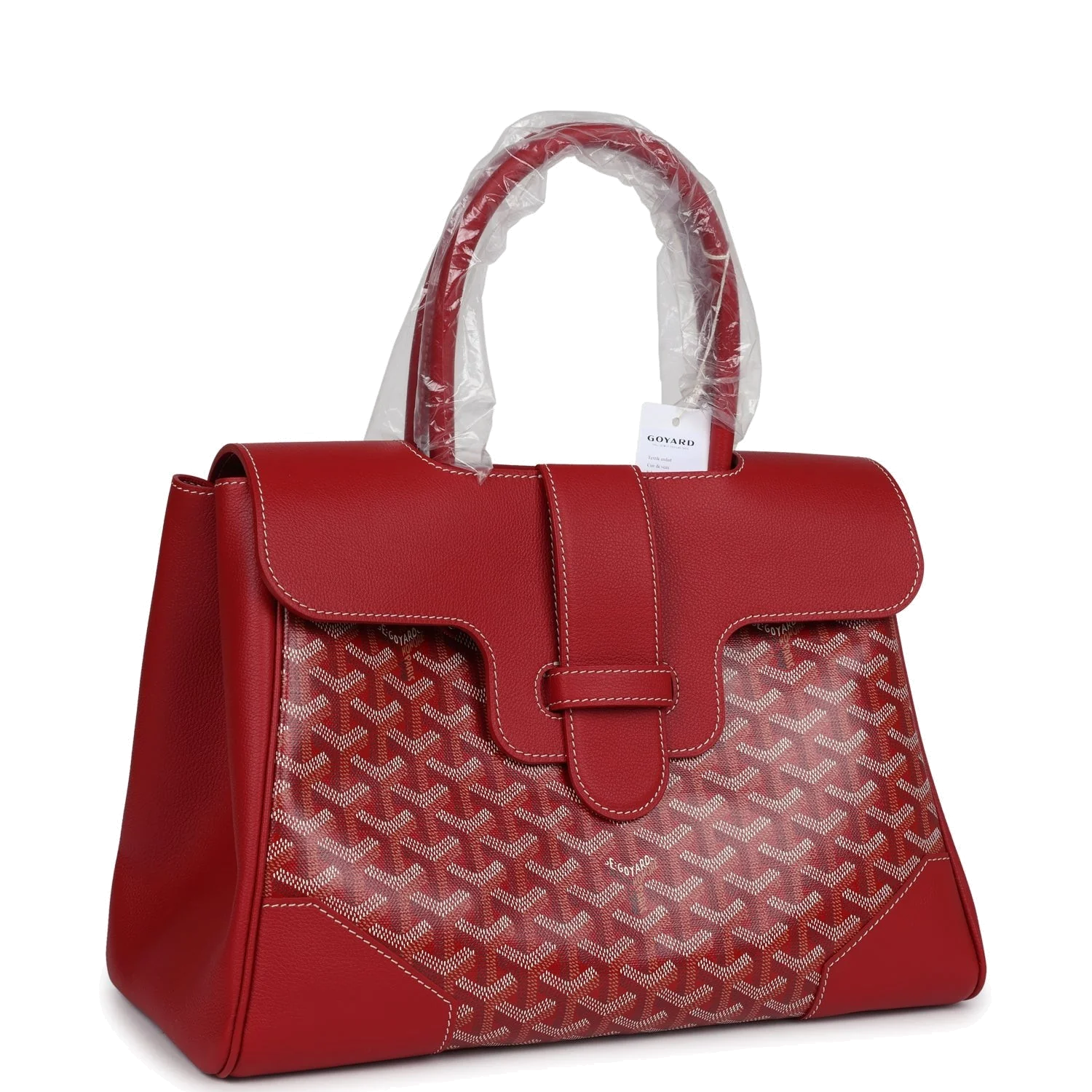 Goyard Saigon Tote Red Goyardine Canvas — фото 3