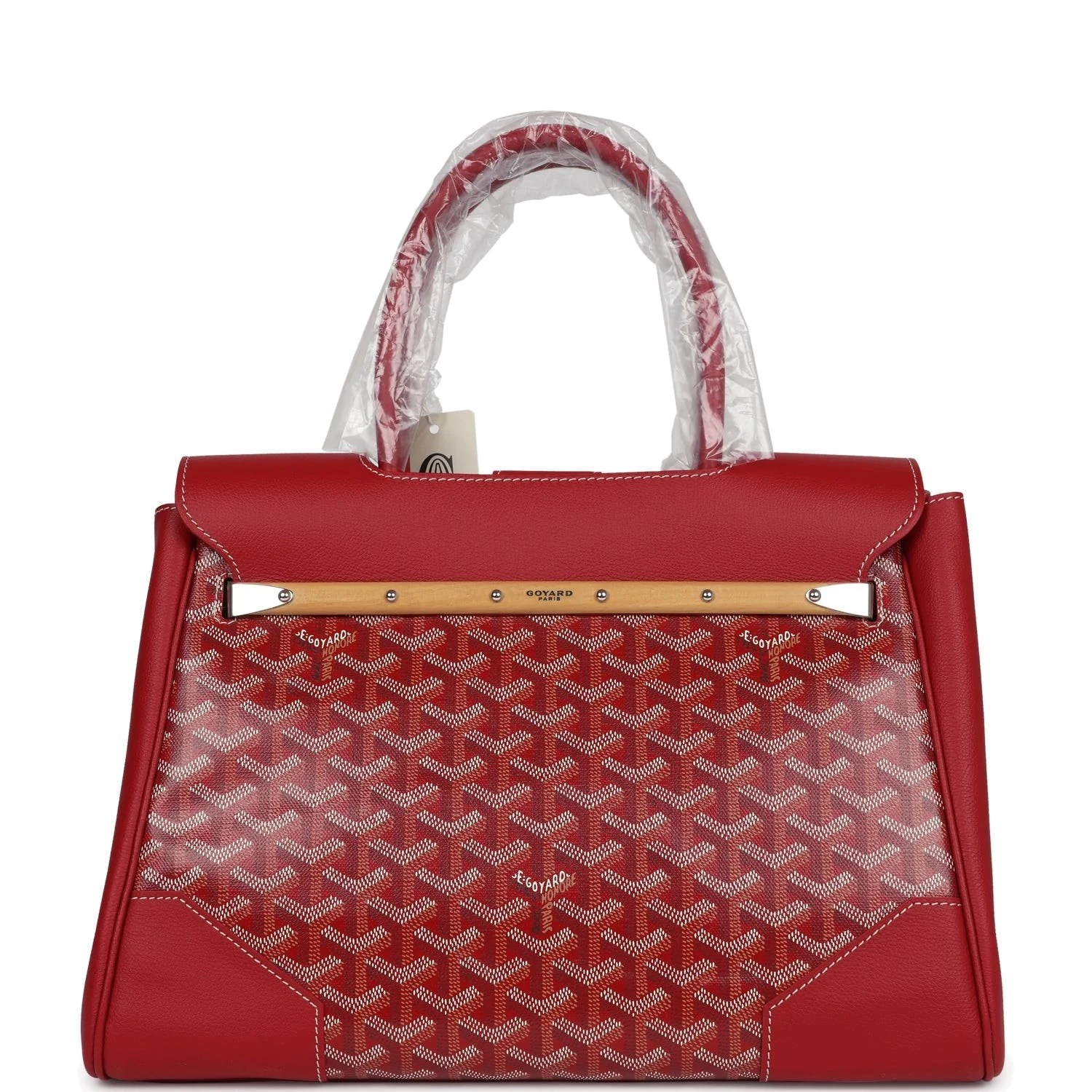 Goyard Saigon Tote Red Goyardine Canvas — фото 5