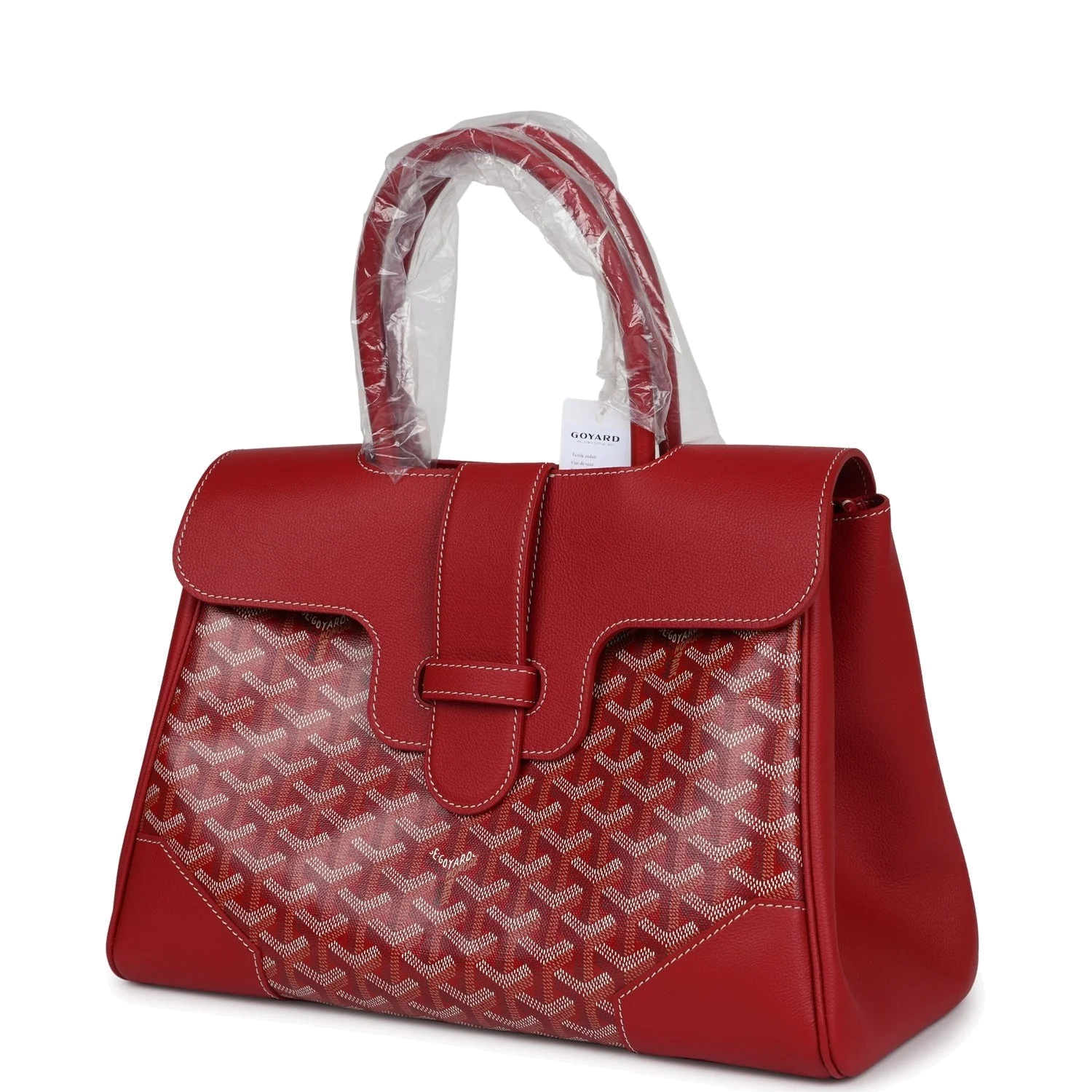 Goyard Saigon Tote Red Goyardine Canvas — фото 6